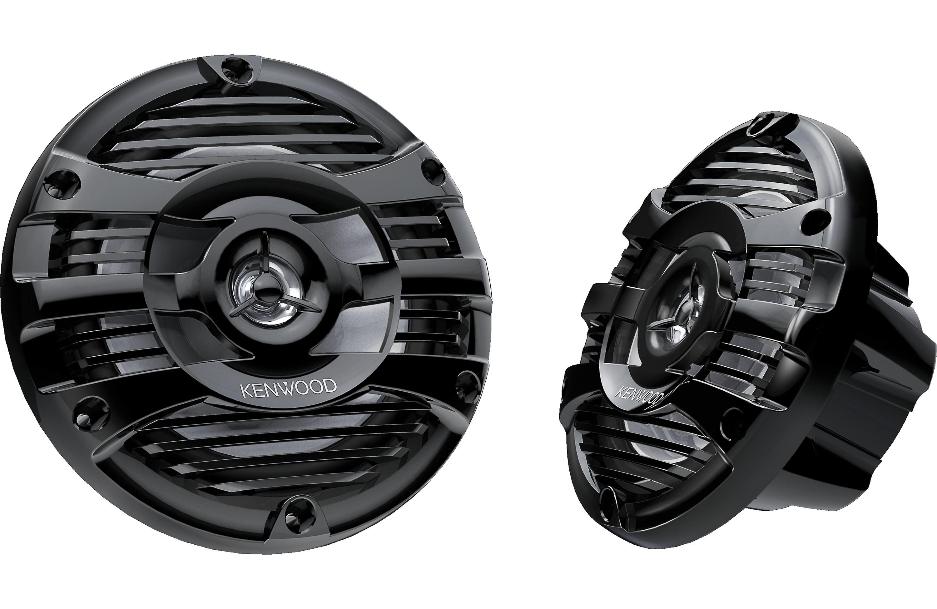 Kenwood KFC 1653MRB 6.5 Inch 2-Way Marine Boat Speakers (Pair) - Waterproof Audio for Boats, Yachts & Outdoor Marine Use