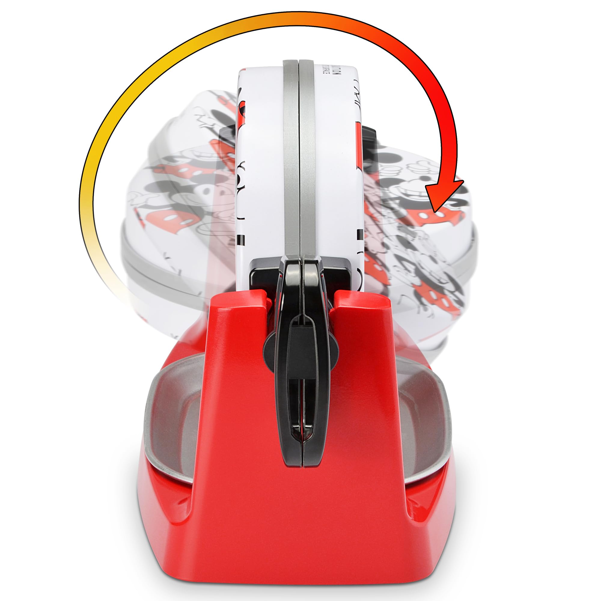 Disney Mickey Mouse Waffle Maker - Flip-Over Bubble Waffle Iron for Kids & Adults - Perfect for Breakfast, Parties & Disney-Themed Events