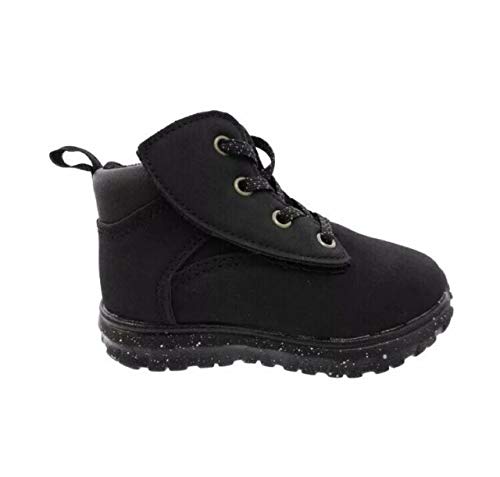 Wonder Nation Infant Boys Velcro Hiking Shoes - Lightweight & Durable Outdoor Walking Shoes for Toddlers 12-24 Months, Black - Perfect for Park Adventures & Nature Walks