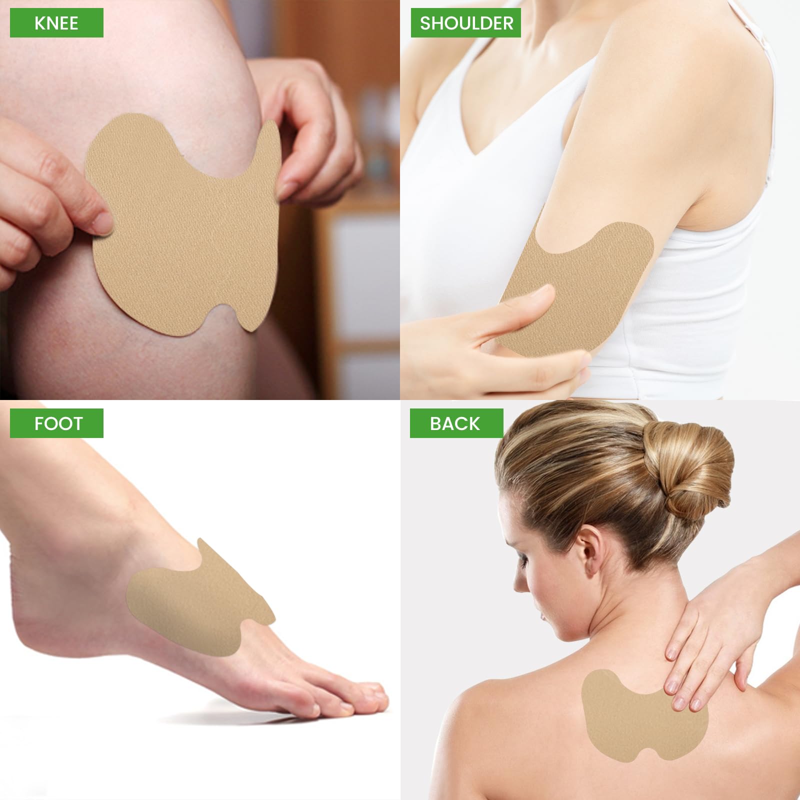 48Pcs MQUPIN Knee Pain Relief Patches - Natural Herbal Warming Patches for Bone on Bone Pain, Wormwood Patches for Joint & Muscle Pain Relief, Extra Strength Lasts Up to 12 Hours - Perfect for Arthritis, Sports Injuries & Daily Discomfort