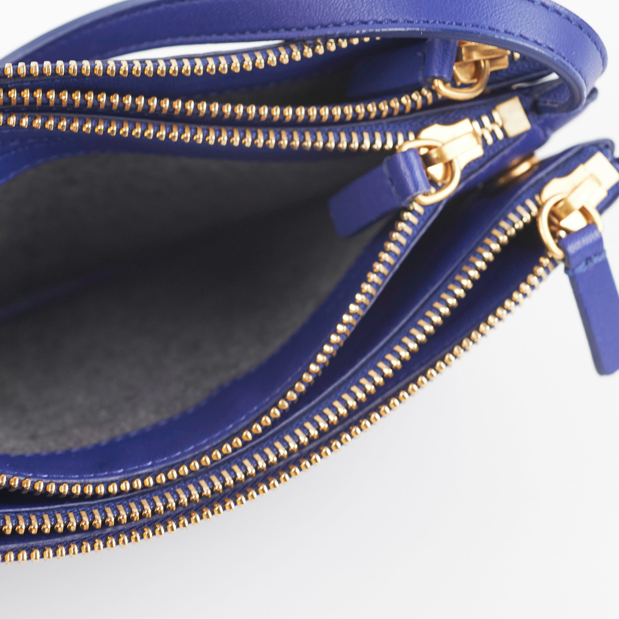 Celine Trio Bag Blue Crossbody Leather Handbag for Women - Stylish & Lightweight Purse for Everyday Use, Travel & Date Night