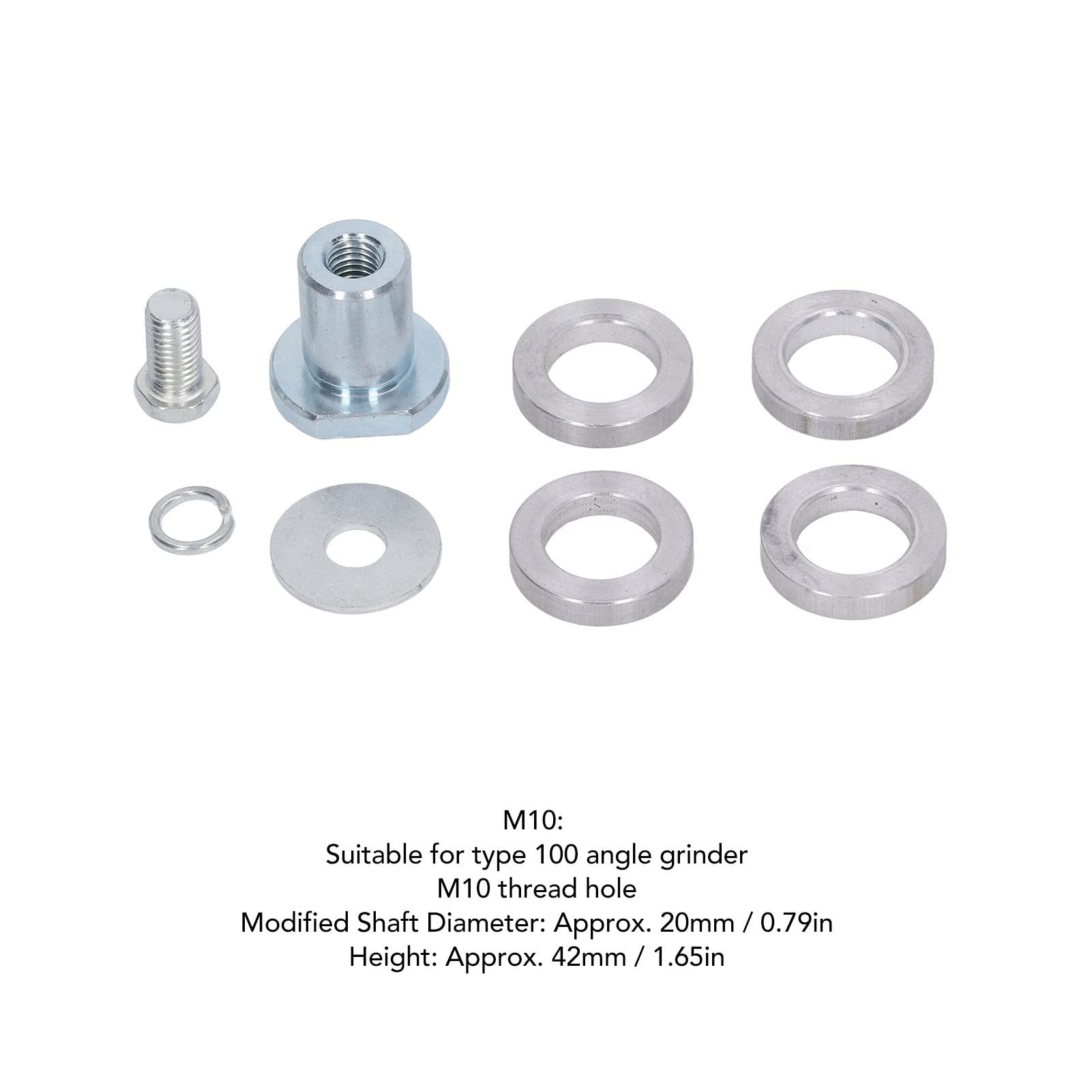 M10 Angle Grinder Adapter Kit - Tool Modification Accessories for Grooving Machine Conversion Head & Angle Grinder Adaptor | Perfect for Woodworking, Metal Cutting & DIY Projects