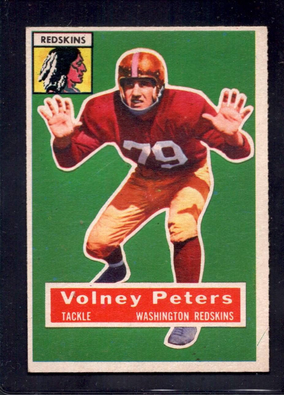 1956 Topps #73 Volney Peters Washington Redskins Short Print SP Football Card - Rare Vintage Collectible for Sports Memorabilia Fans and NFL History Enthusiasts