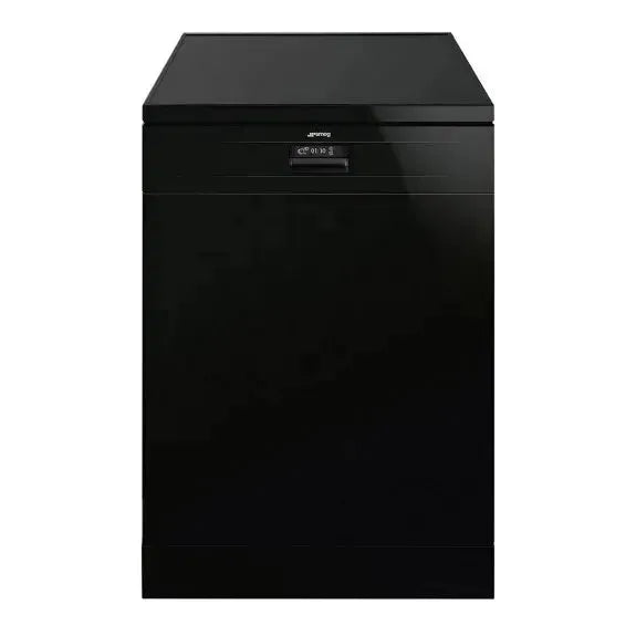 Smeg 60cm Diamond Series Freestanding Dishwasher in Black - Energy Efficient Kitchen Appliance for Modern Homes & Restaurants