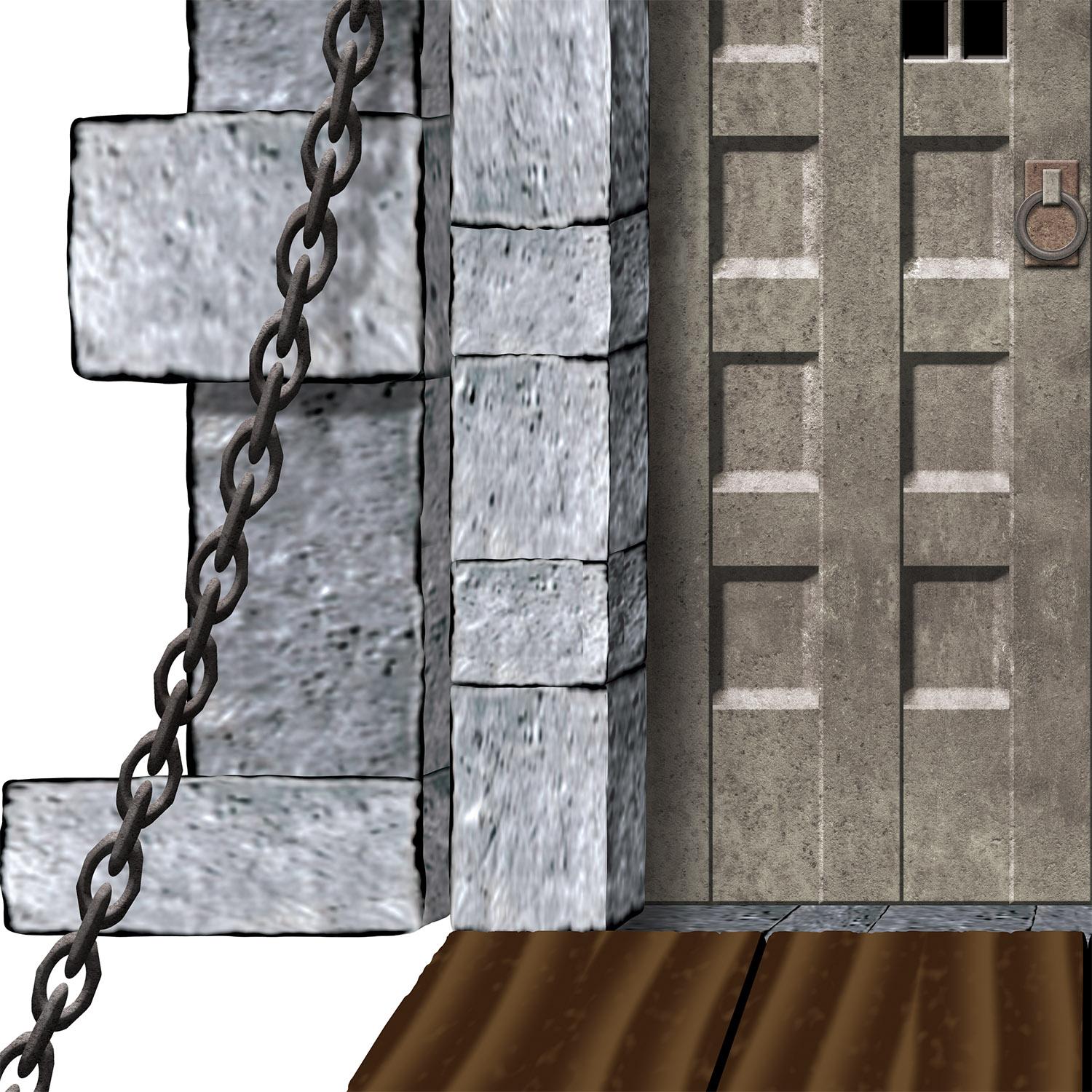 Beistle 108-Piece Castle Door and Window Party Decorations Set - Perfect for Halloween, Medieval, and Fairy Tale Themed Parties
