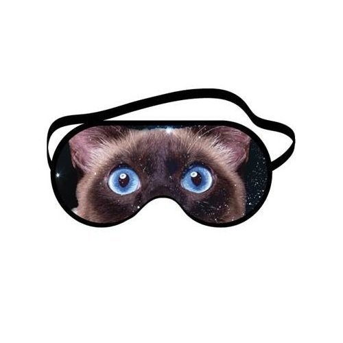 Funny Cat Eyes Novelty Sleep Mask for Travel, Home & Relaxation - Perfect for Naps, Flights & Bedtime Comfort