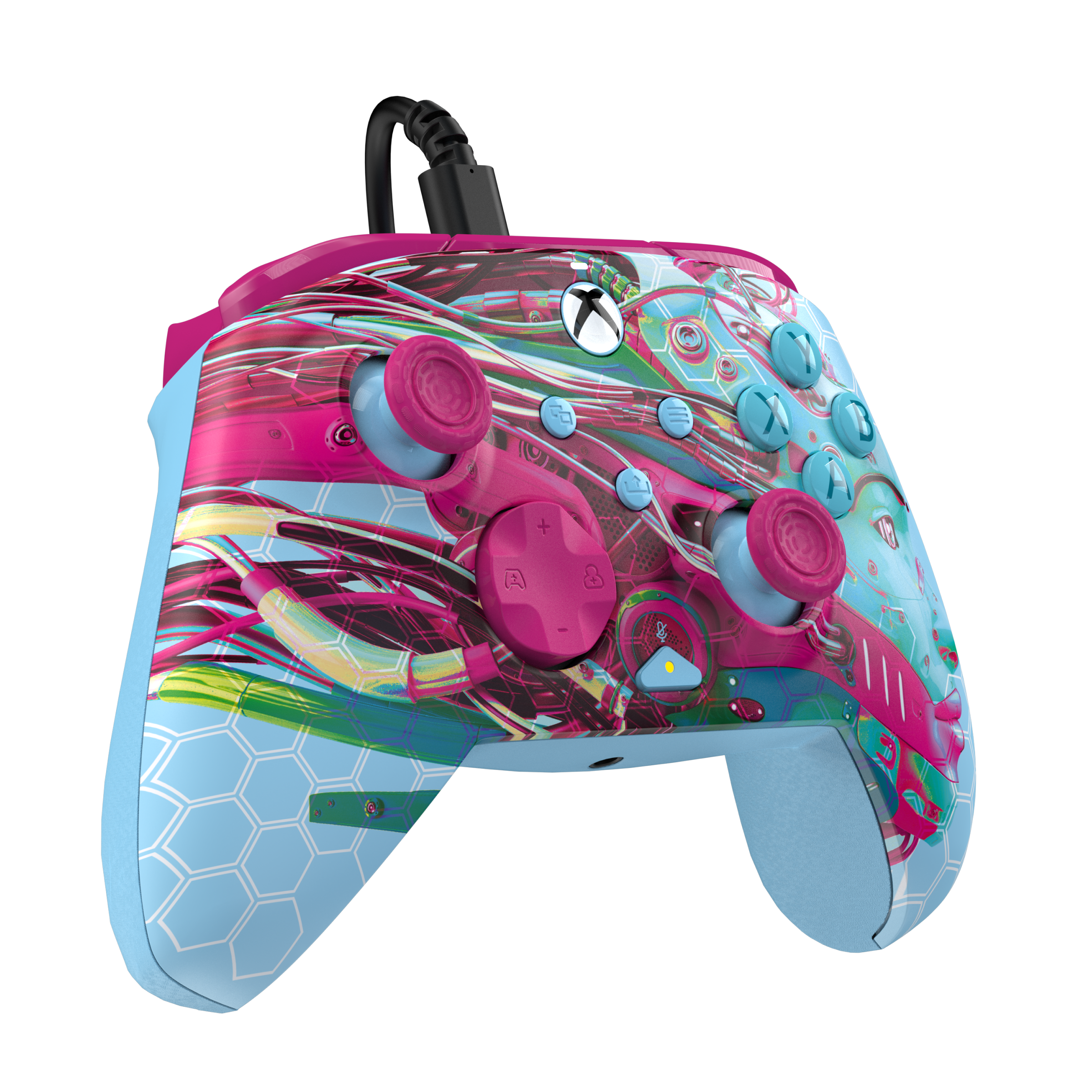 Xbox Series X|S & PC Wired Controller - REMATCH GLOW Advanced Gaming Gamepad for Xbox One, Windows 10/11 - Perfect for FPS, Racing & Fighting Games