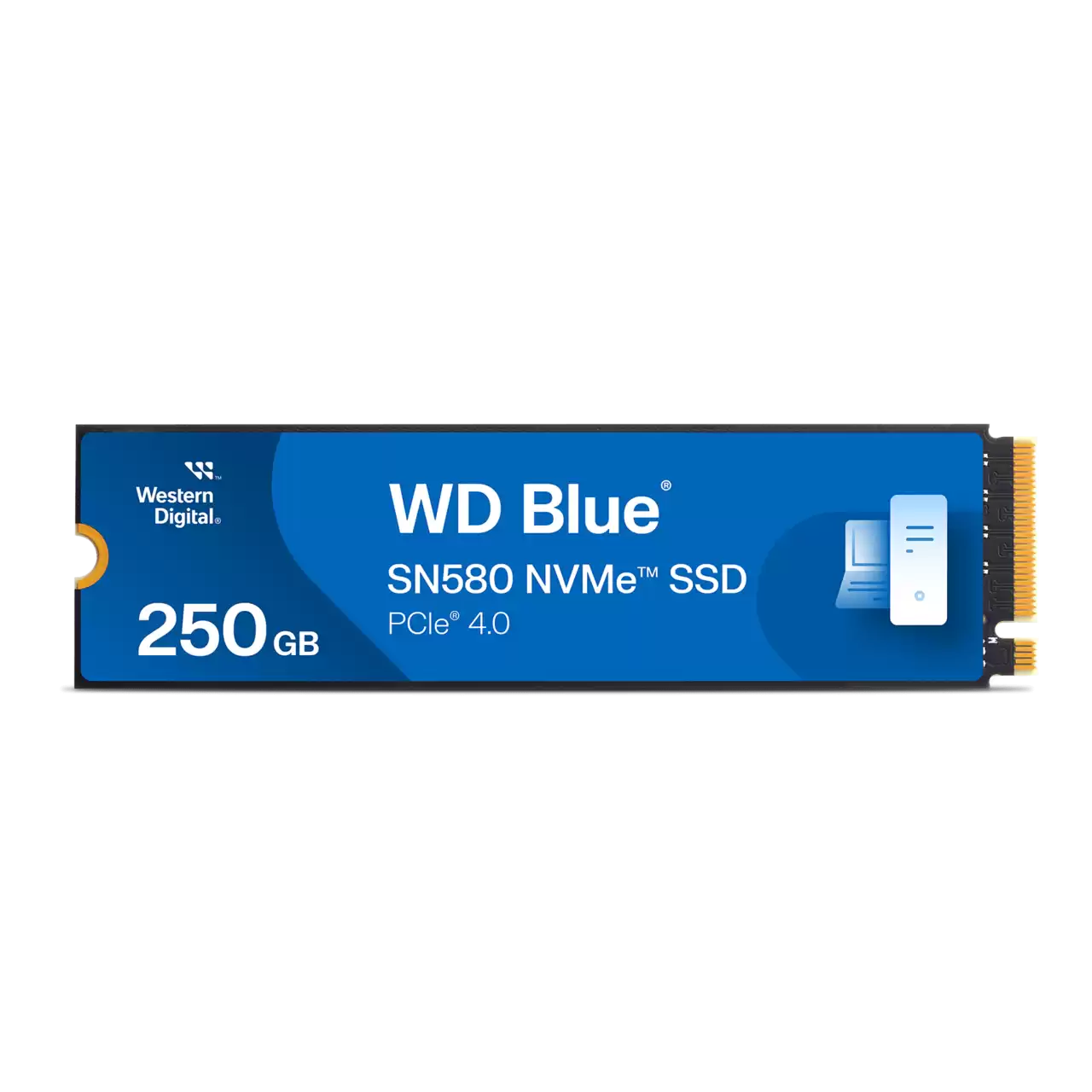 WD Blue SN580 NVMe SSD 250GB - Internal Solid State Drive for Gaming, Laptops & PCs - High-Speed Storage Solution for Faster Boot & Load Times