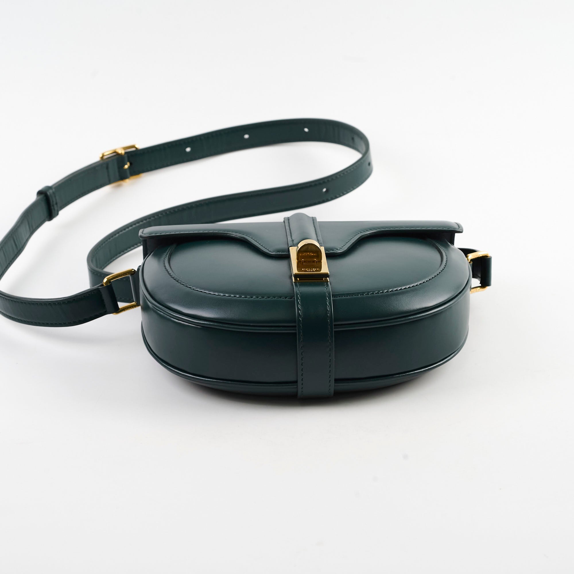 Celine Small Besace Bag in Green | Luxury Crossbody Handbag for Women | Perfect for Everyday Use, Work & Travel