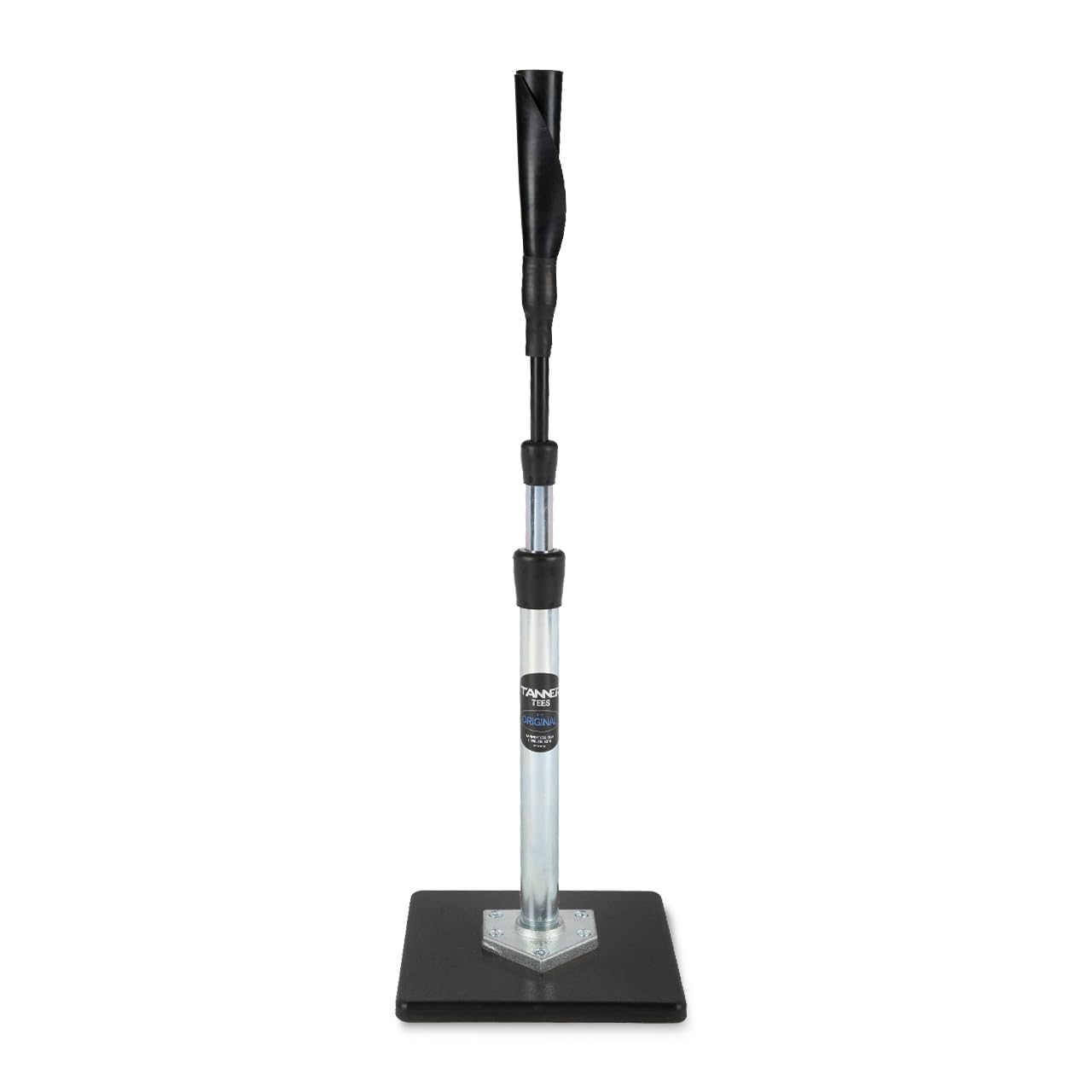 Tanner Tee - Original Professional Baseball & Softball Batting Tee for Adults | Weather-Resistant Composite Base, Hand-Rolled Flexible Rubber Ball Rest | Adjustable Height 26