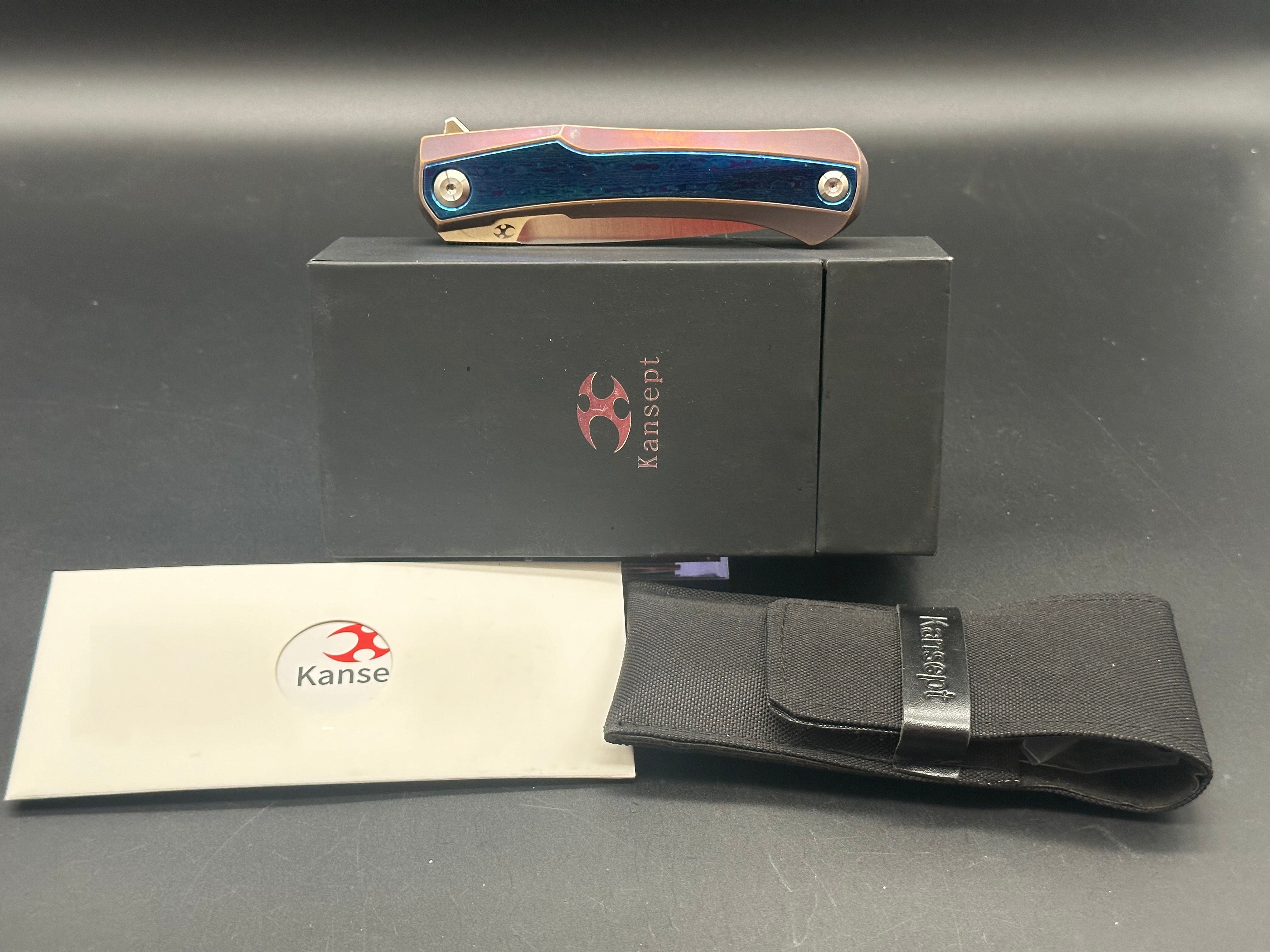 Premium Kansept Kratos Frame Lock Folding Knife - 3.75