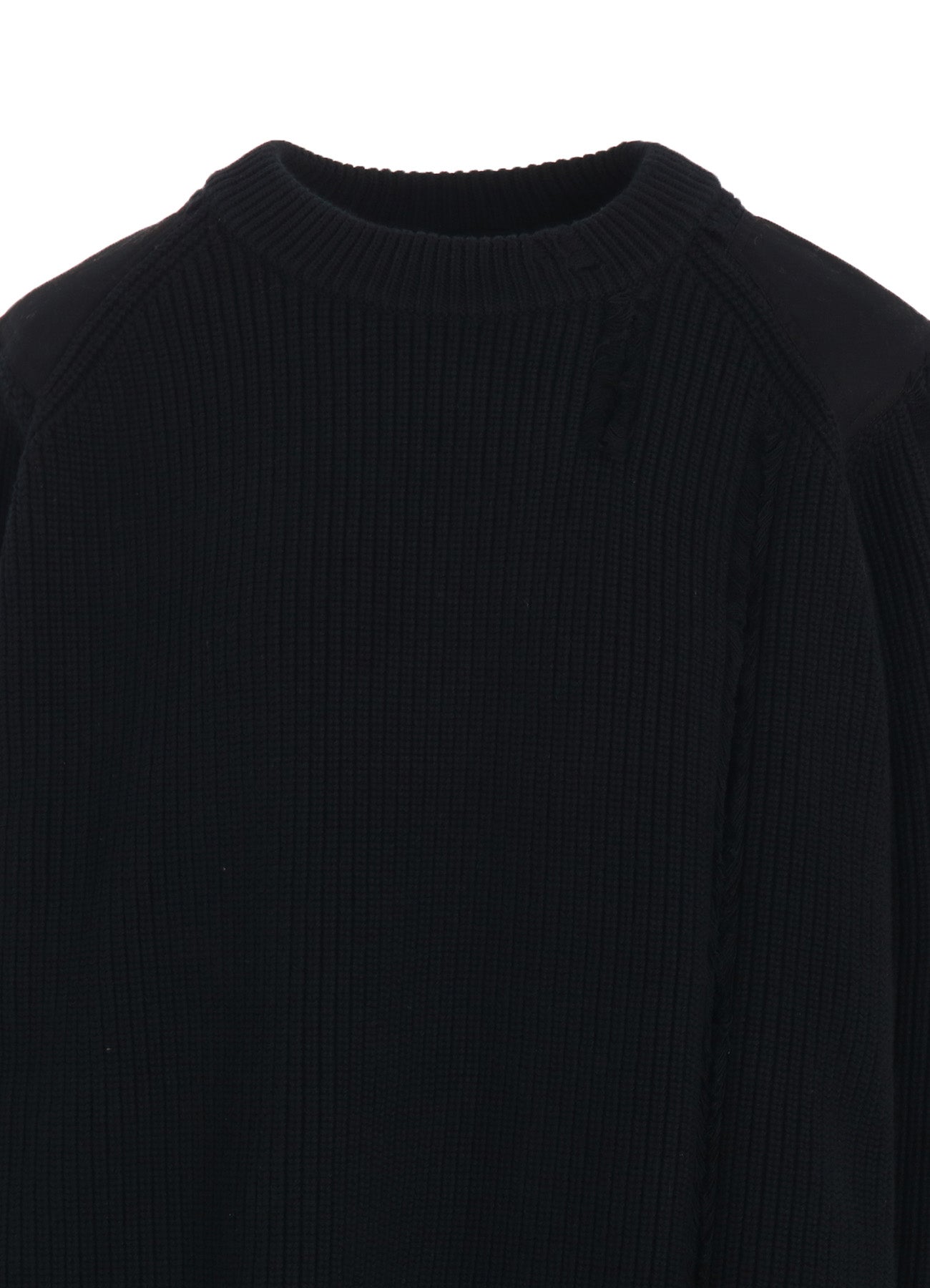 Distressed Cotton Crewneck Knit Pullover Sweater - Soft & Comfortable for Casual Wear, Fall & Winter Fashion