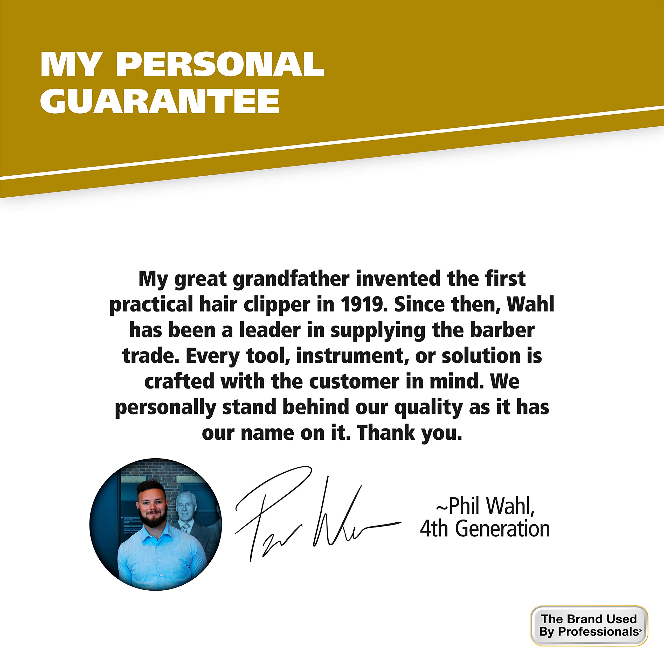Wahl Model 3323 Brown Mustache Comb for Men - Handcrafted Cellulose Acetate Comb with Smooth Rounded Teeth - Perfect for Grooming, Styling & Maintaining Facial Hair - Ideal for Travel, Home & Barber Shop Use