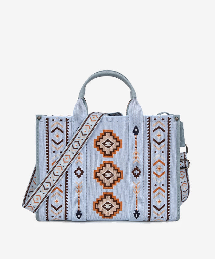 Montana West Aztec Retro Arrows Print Dual Sided Large Tote Bag for Women - Stylish Beach Tote, Work Bag & Everyday Carry Purse