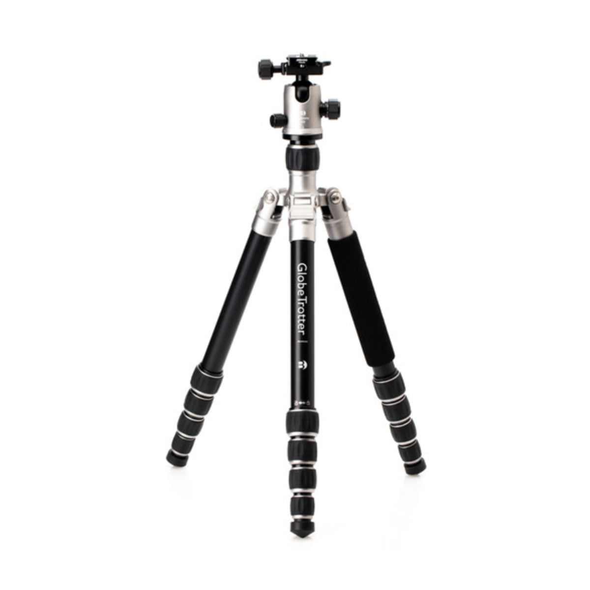 Benro MeFOTO GlobeTrotter Aluminum Travel Tripod Kit (Titanium) - Lightweight Compact Camera Stand for Photography, Vlogging & Outdoor Adventures