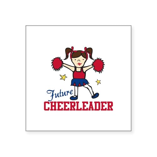 White - Future Cheerleader Sticker