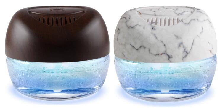 2-Pack Water-Based Air Purifier & Freshener with 7-Color LED Mood Light - Humidifier, Odor Eliminator for Home, Bedroom, Office | Improves Air Quality & Creates Relaxing Atmosphere