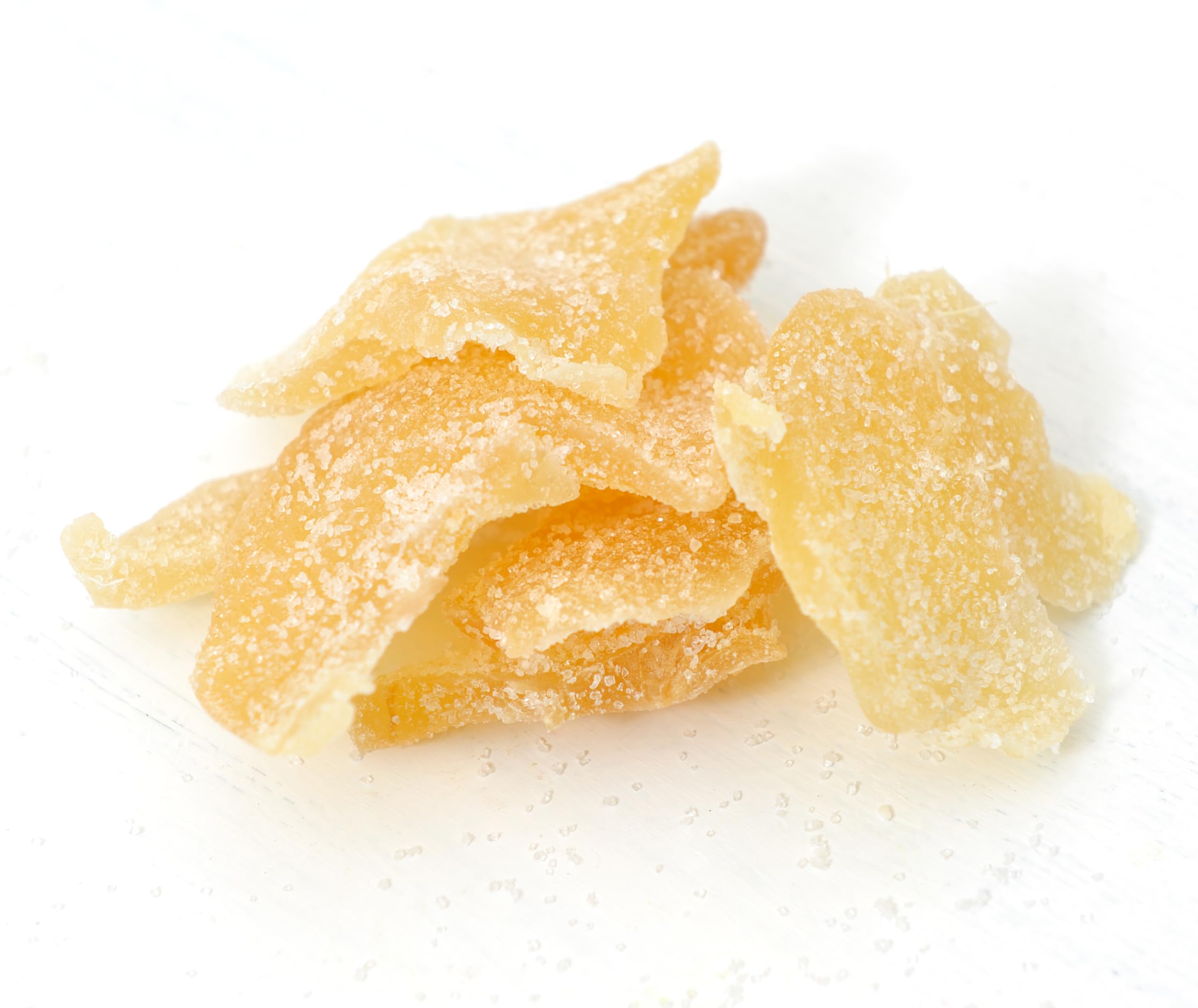 Organic Dried Crystallized Ginger Slices - 1lb Resealable Bag | Sweet Candied Ginger for Baking, Tea & Snacking | Natural Digestive Aid & Healthy Treat | USA Made Gluten-Free Snack