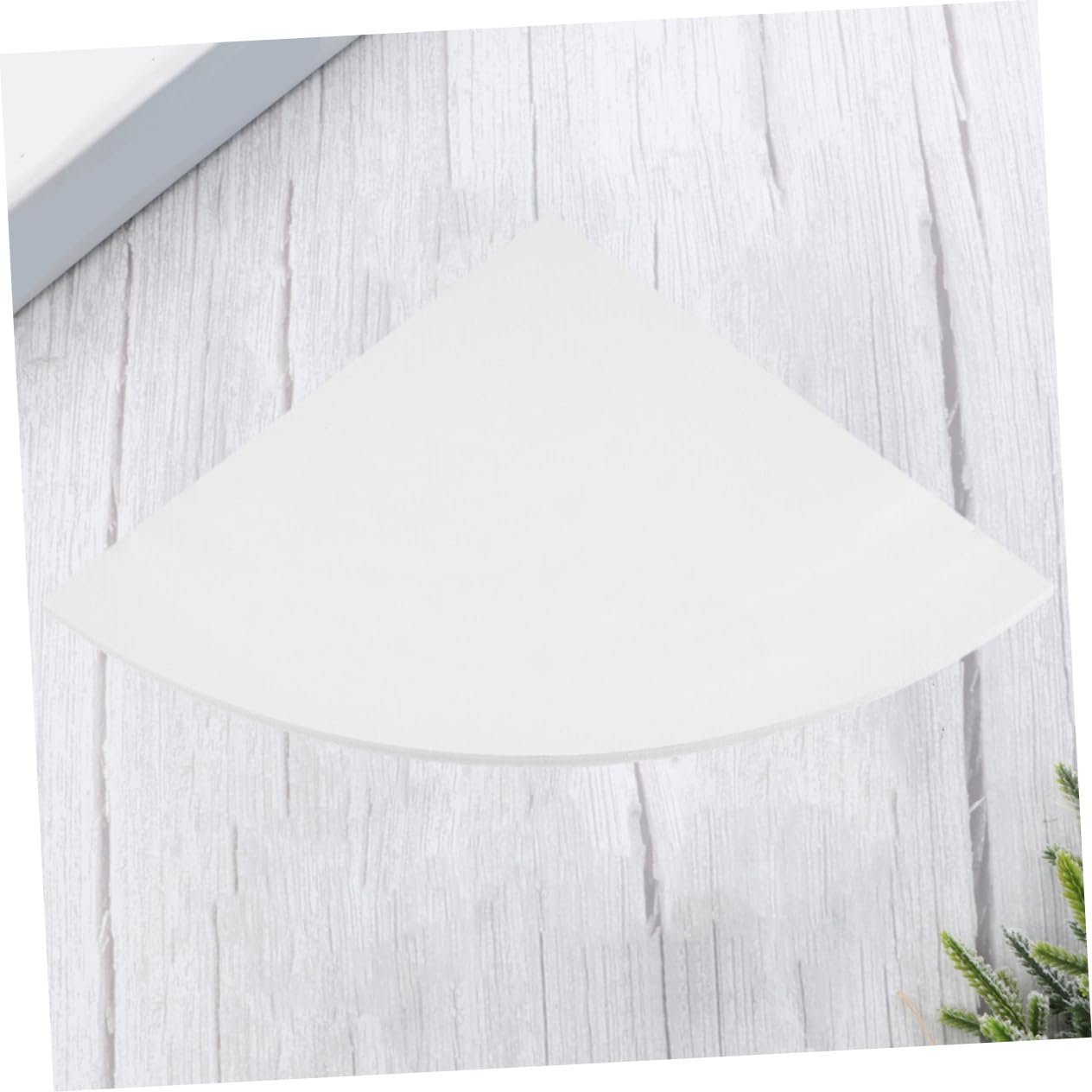 Triangle Corner Shelf - Wall Mounted Fan Shaped Storage Rack for Bathroom, Kitchen, Living Room - Space Saving Organizer for Books, Plants & Decor