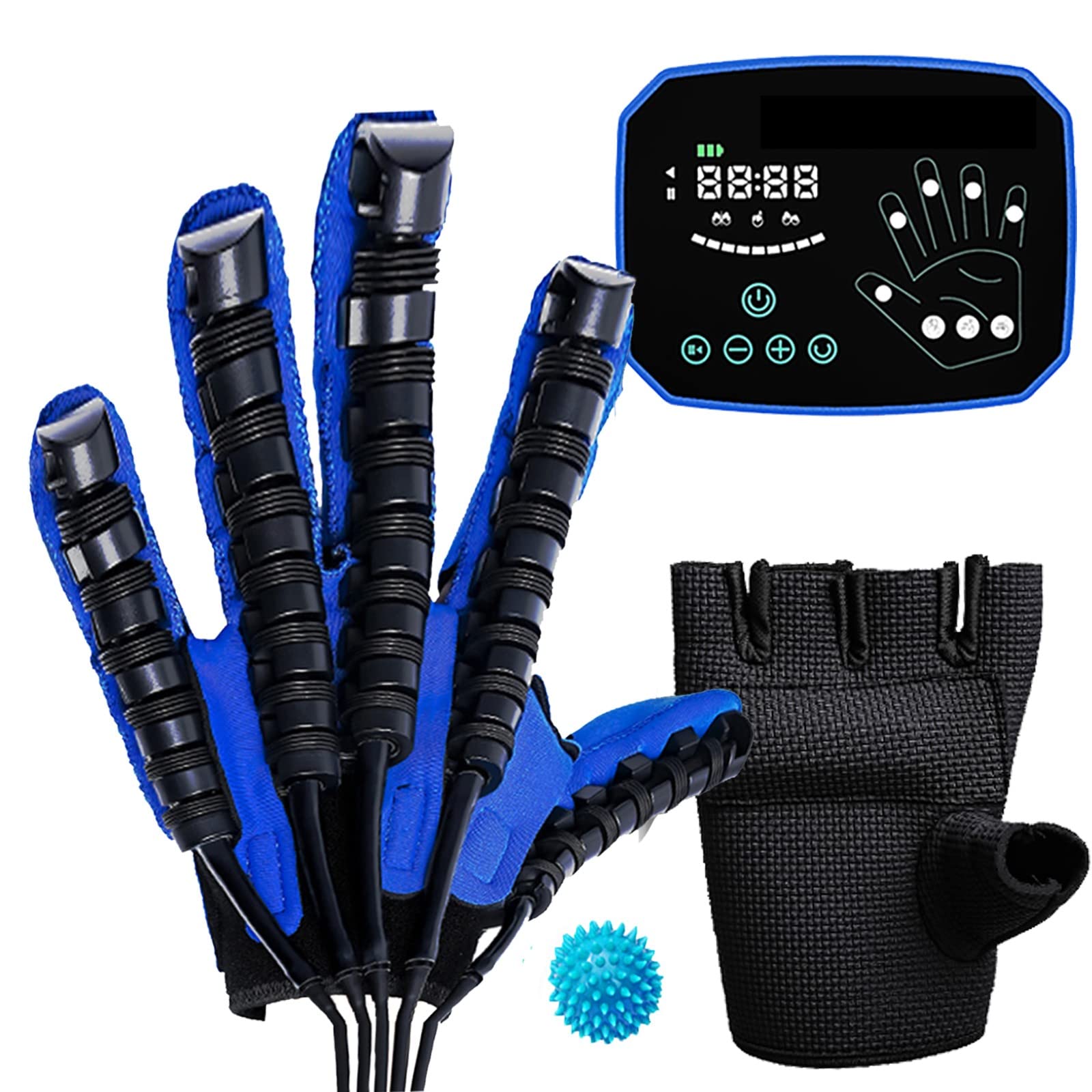 XUETAO Smart Rehabilitation Gloves for Hand Therapy - Finger Exercise & Pain Relief for Arthritis, Hemiplegia, Stress - Left Hand Size L - Ideal for Post-Surgery Recovery & Daily Hand Mobility Training