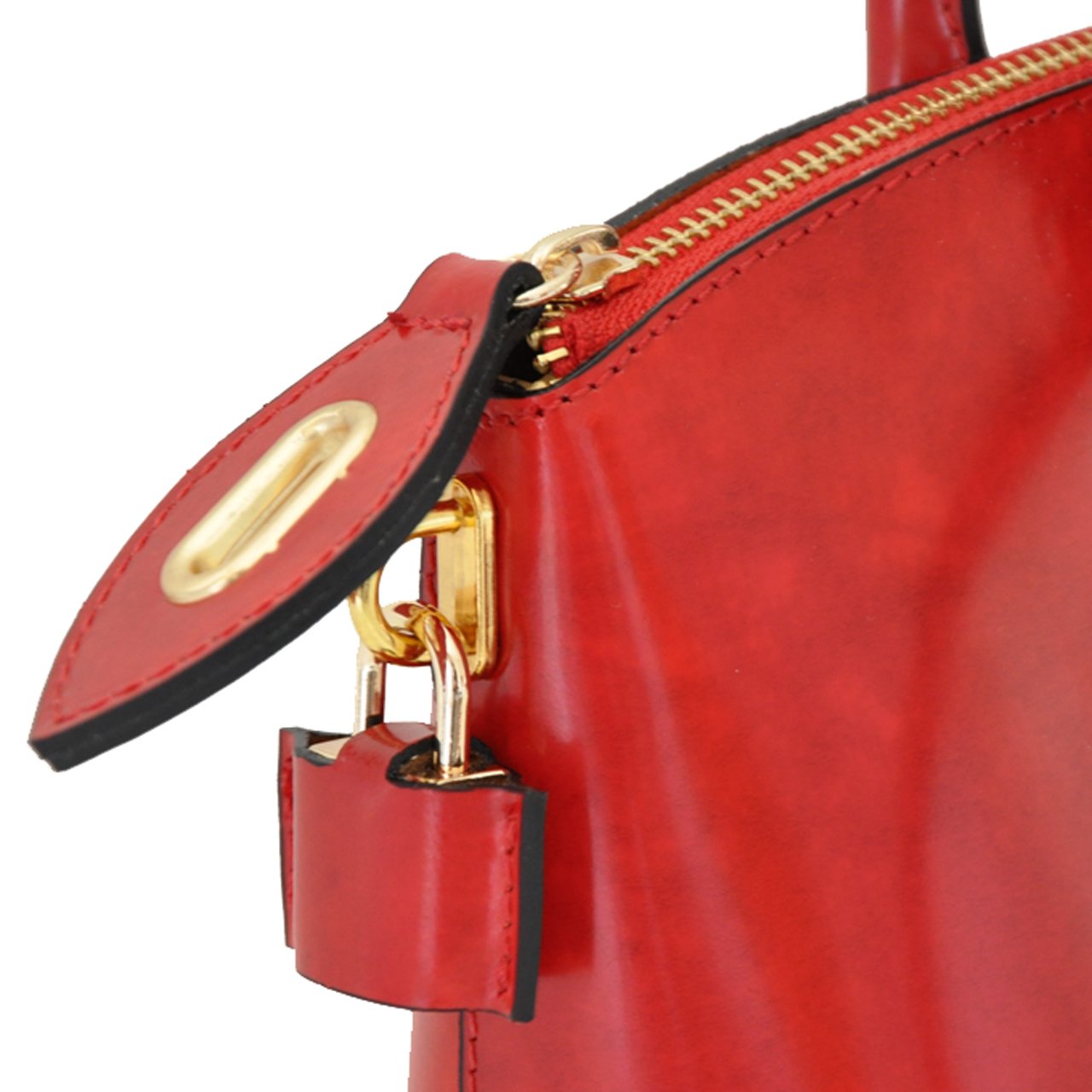 Pratesi Genuine Cow Leather Women's Handbag - Versilia Small Radica Coffee Crossbody Bag, Made in Italy | Perfect for Work, Travel & Everyday Use