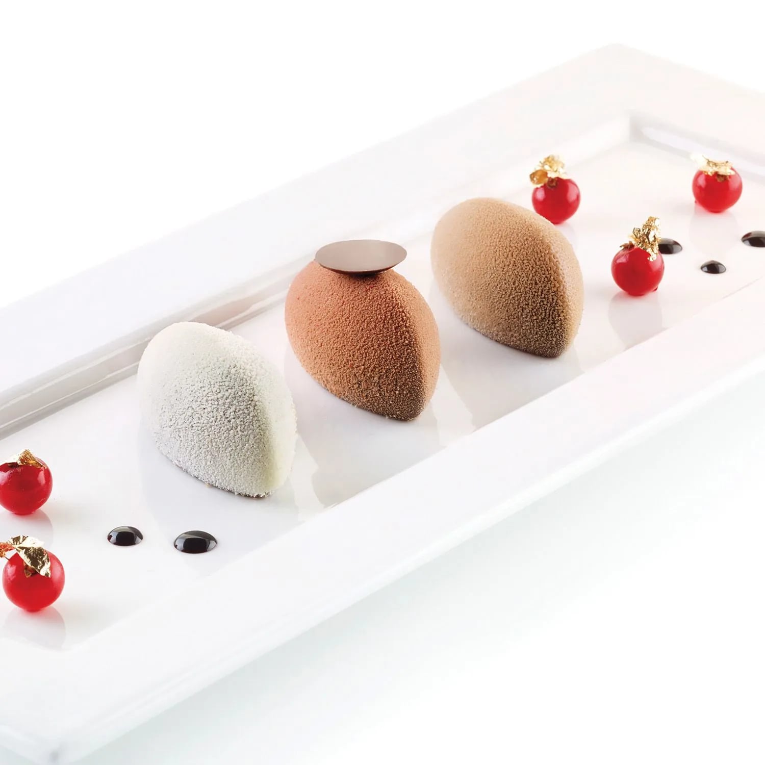 Quenelle 24-Cavity Silicone Mold for Baking, Chocolate, Candy, Soap & Resin - Perfect for DIY Crafts, Desserts, and Homemade Treats