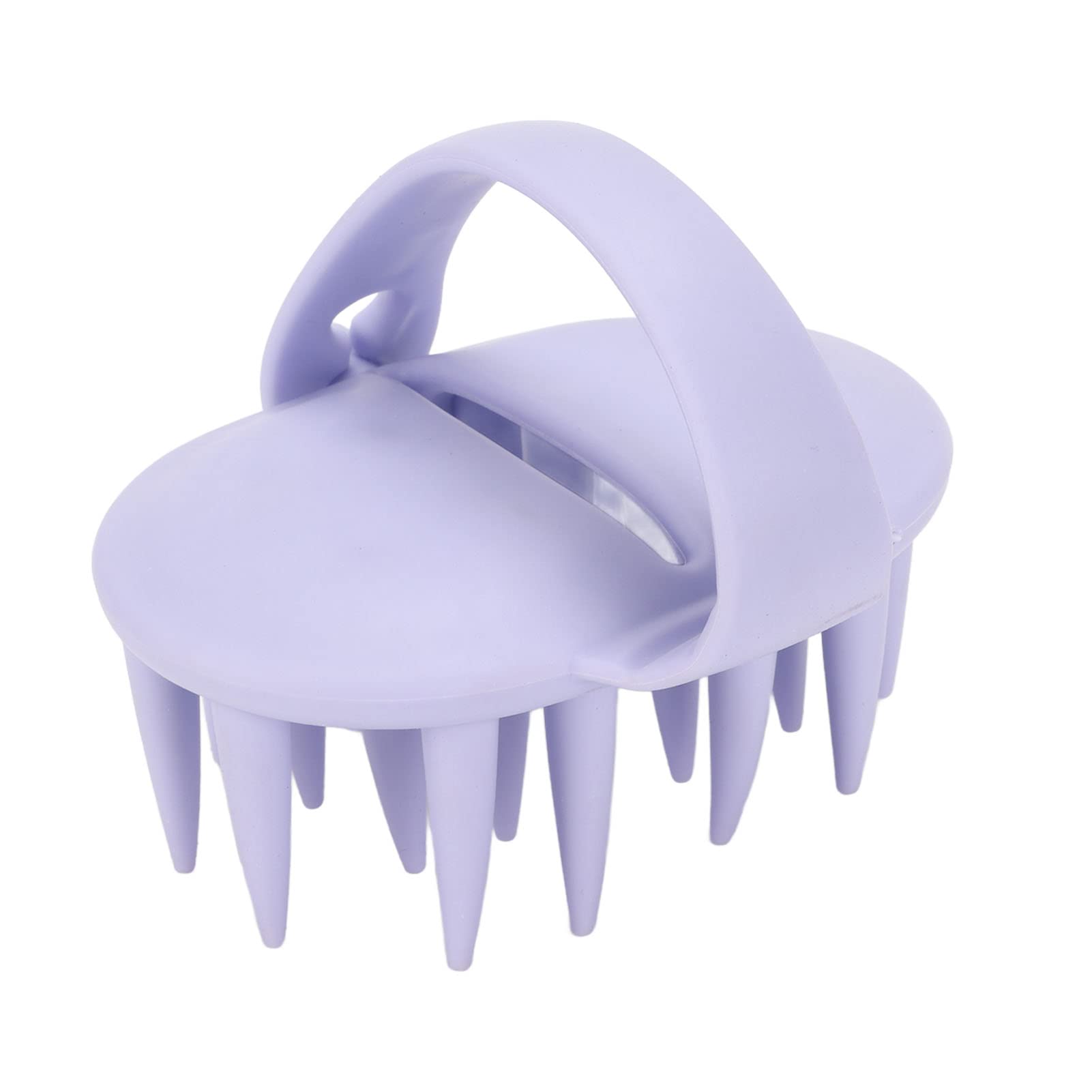 EXCLUZO Body Shower Scrubber & Shampoo Brush - Exfoliating Bath Brush for Adults - Portable Massage Brush for Home & Travel (Purple) - Perfect for Deep Cleansing, Scalp Care & Relaxation