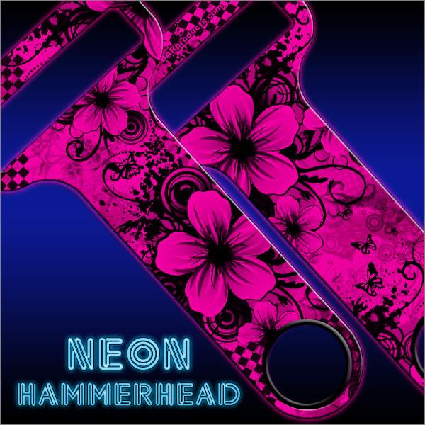 Vibrant Floral HAMMERHEAD™ NEON Bottle Opener - Perfect for Parties, BBQs & Beach Outings - Unique Gift for Beer Lovers