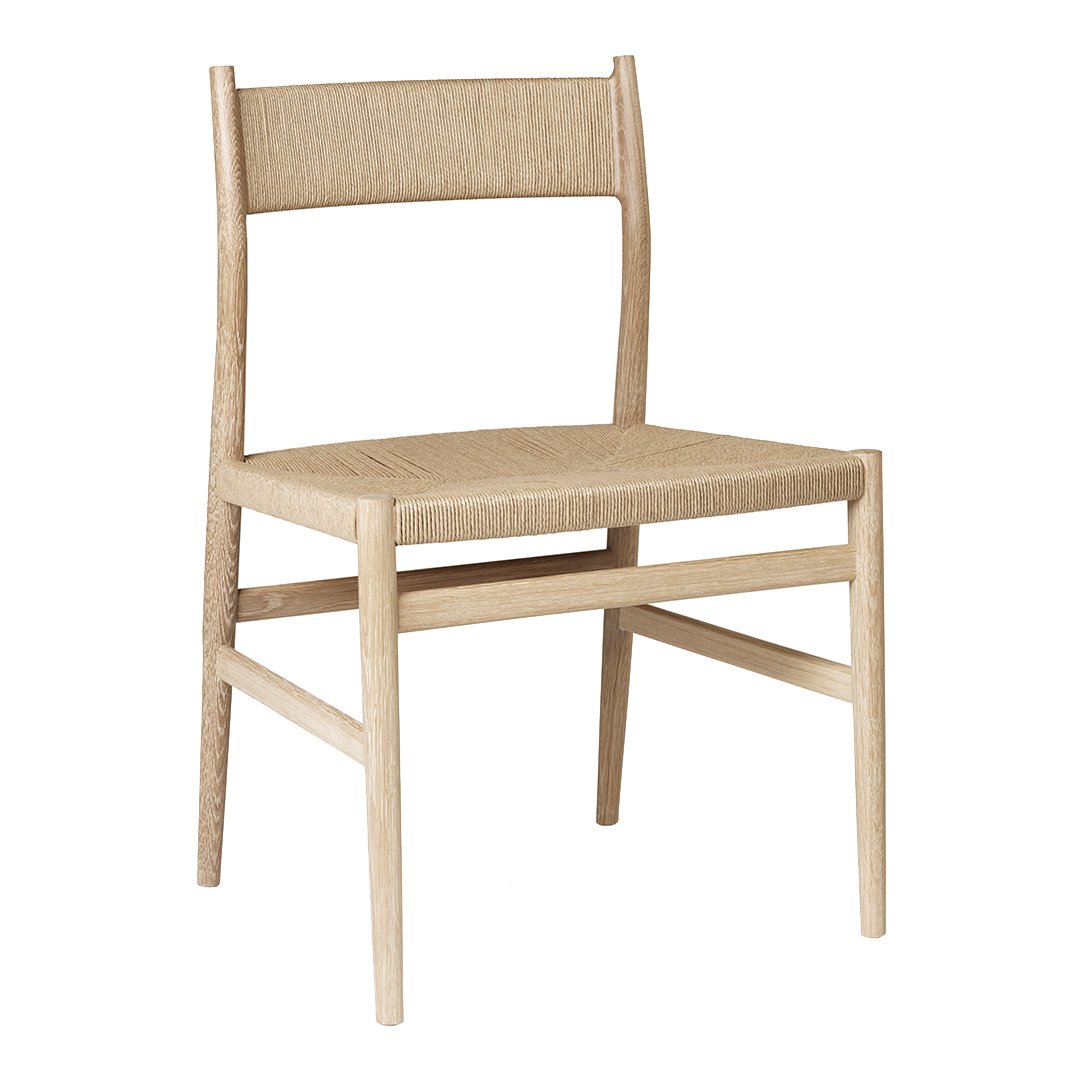 Arv Dining Chair with Paper Cord Seat - Modern & Eco-Friendly Wooden Chair for Kitchen, Dining Room, or Office - Comfortable & Stylish Seating Solution