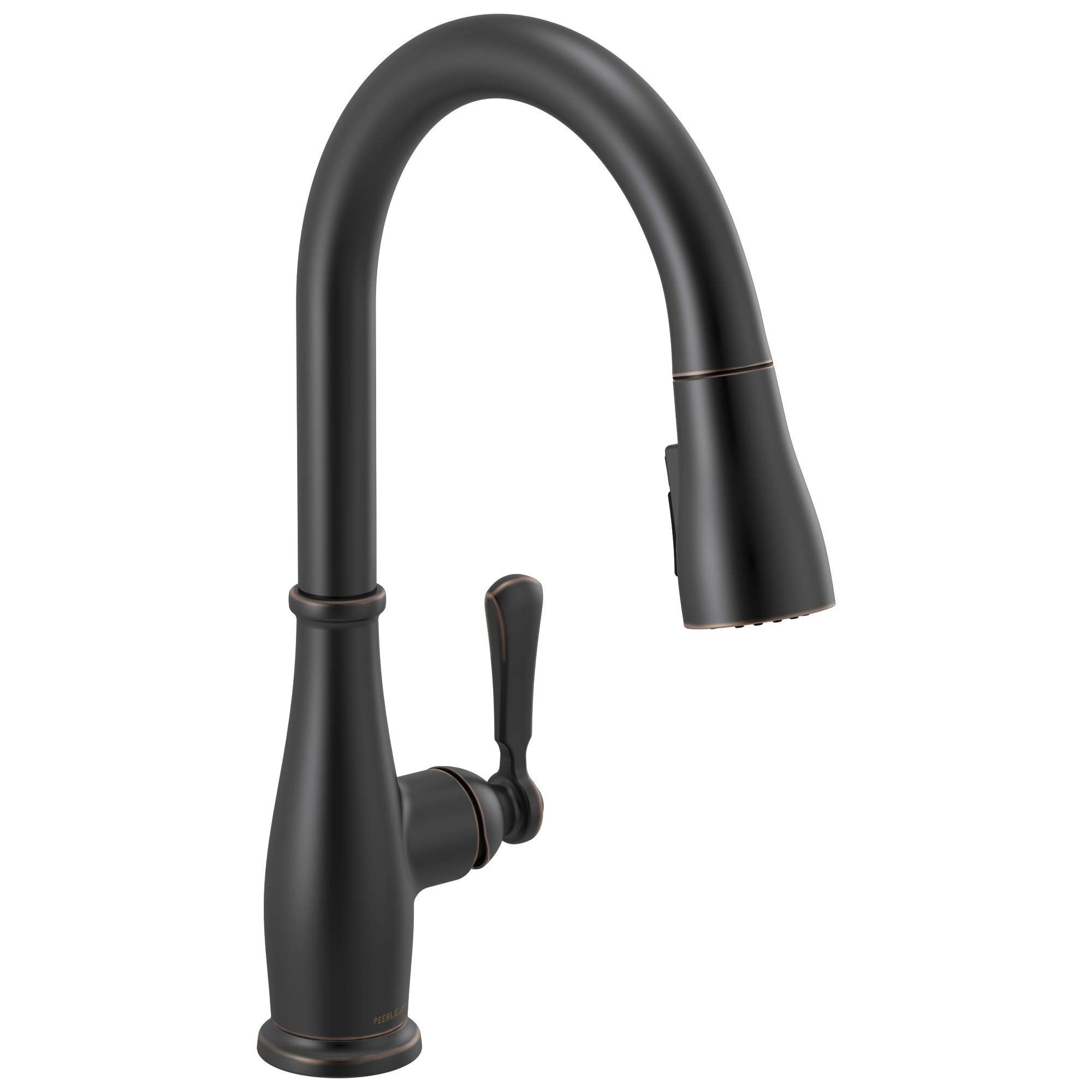 Peerless P7965LF-OB Elmhurst Single-Handle Pull-Down Kitchen Faucet in Oil Rubbed Bronze - Perfect for Modern Farmhouse & Industrial Style Kitchens