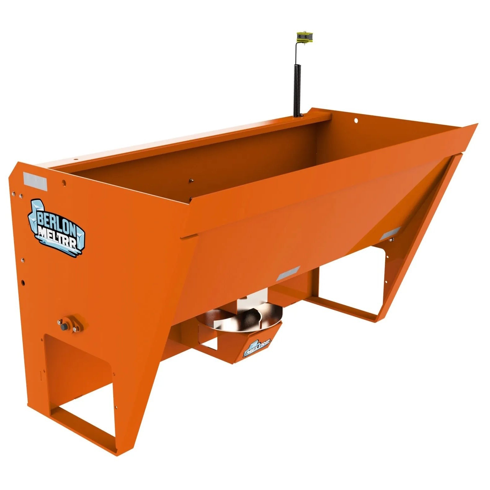 Berlon Meltrr Skid Steer Salt Spreader - Heavy Duty Snow & Ice Melter Spreader for Winter Driveway, Parking Lot & Road Maintenance