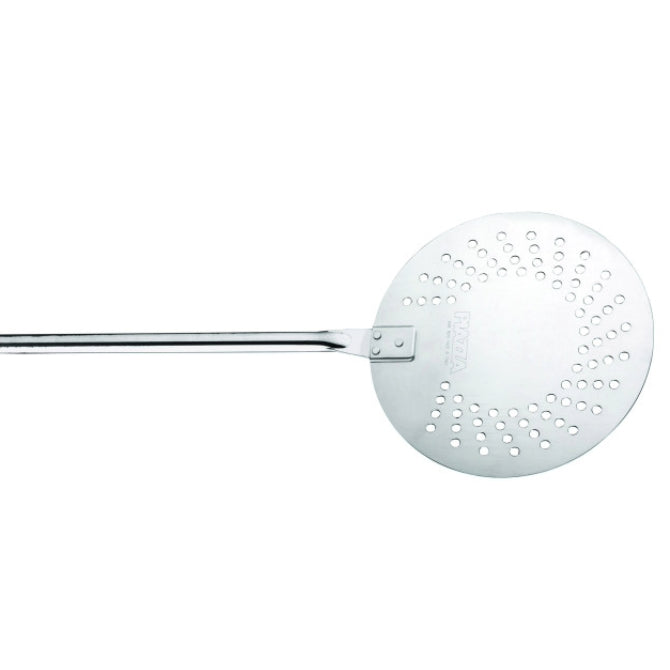 Stainless Steel Turning Peel - Perforated Pizza Peel for Wood Fired Ovens, Perfect for Baking, Rotating, and Serving Homemade Pizzas