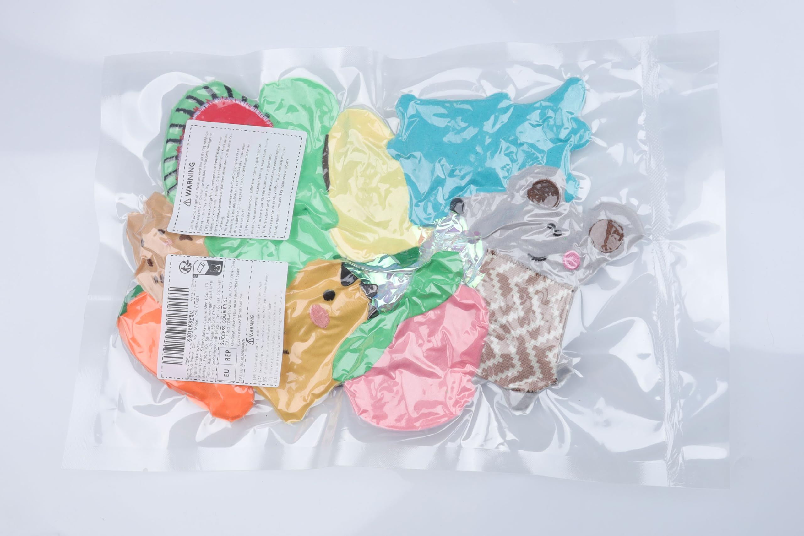 OneBarleyCorn 12-Pack Catnip Toys for Indoor Cats - Plush Chew Toys, Interactive Cat Pillows & Crinkle Balls for Teeth Cleaning - Perfect for Playtime, Training & Stress Relief for Adult Cats & Kittens