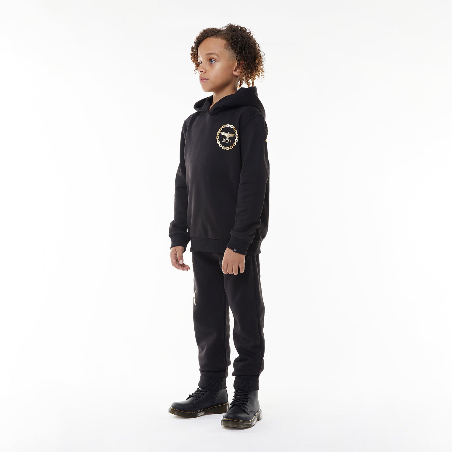 BOY EAGLE BACKPRINT Kids Hoodie - Cool Graphic Print Pullover for Boys - Perfect for School, Playdates & Outdoor Adventures