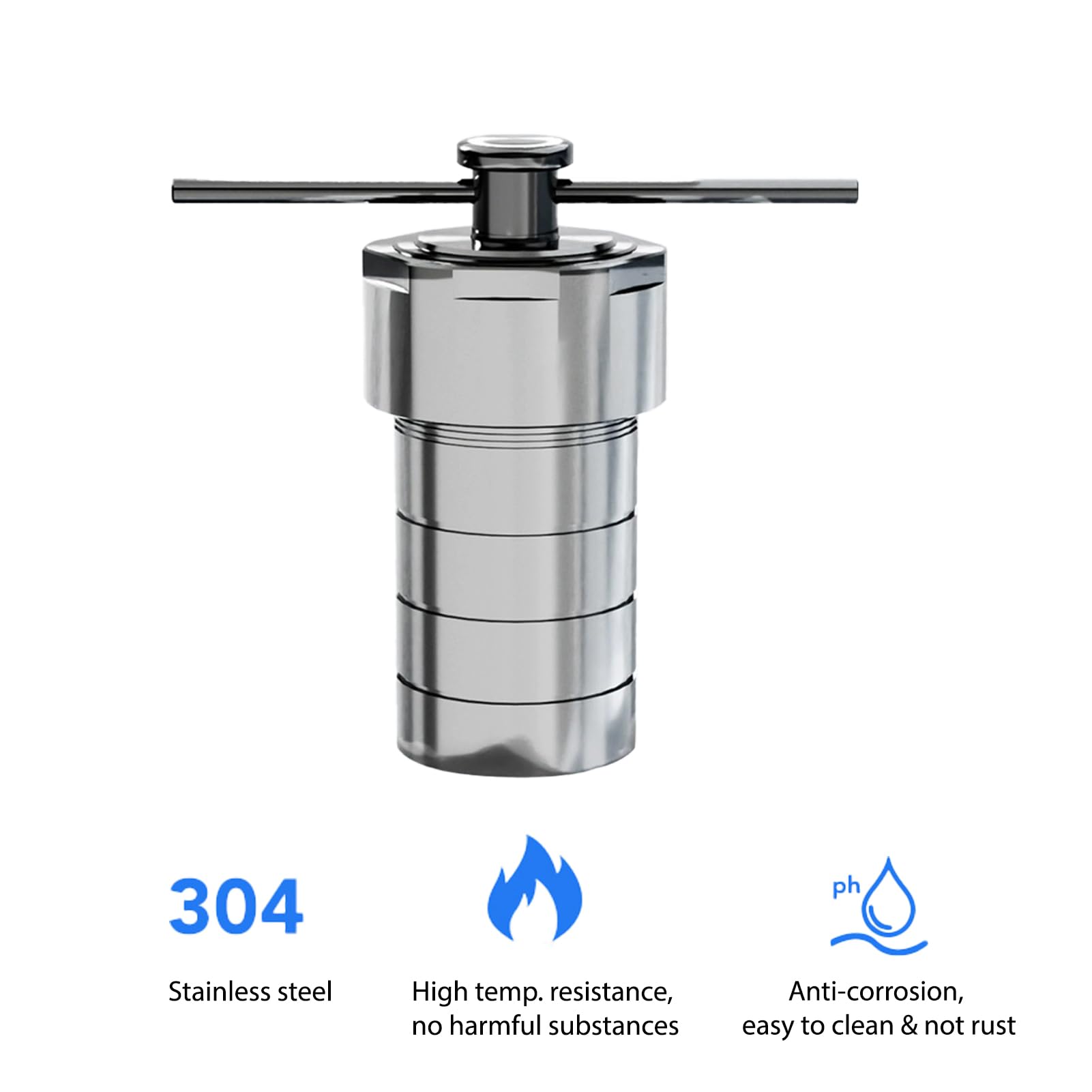 High-Pressure Hydrothermal Synthesis Autoclave Reactor - 300ml PPL Lined Vessel Chamber Kettle for Lab Research & Material Science Experiments | Perfect for Crystal Growth, Nanomaterial Synthesis & Chemical Reactions