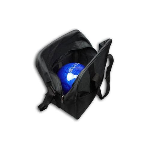 Premium Single Tote Bowling Bag for Women & Men - Black Leather Bowling Accessories - Perfect for League Play, Practice & Tournament Travel