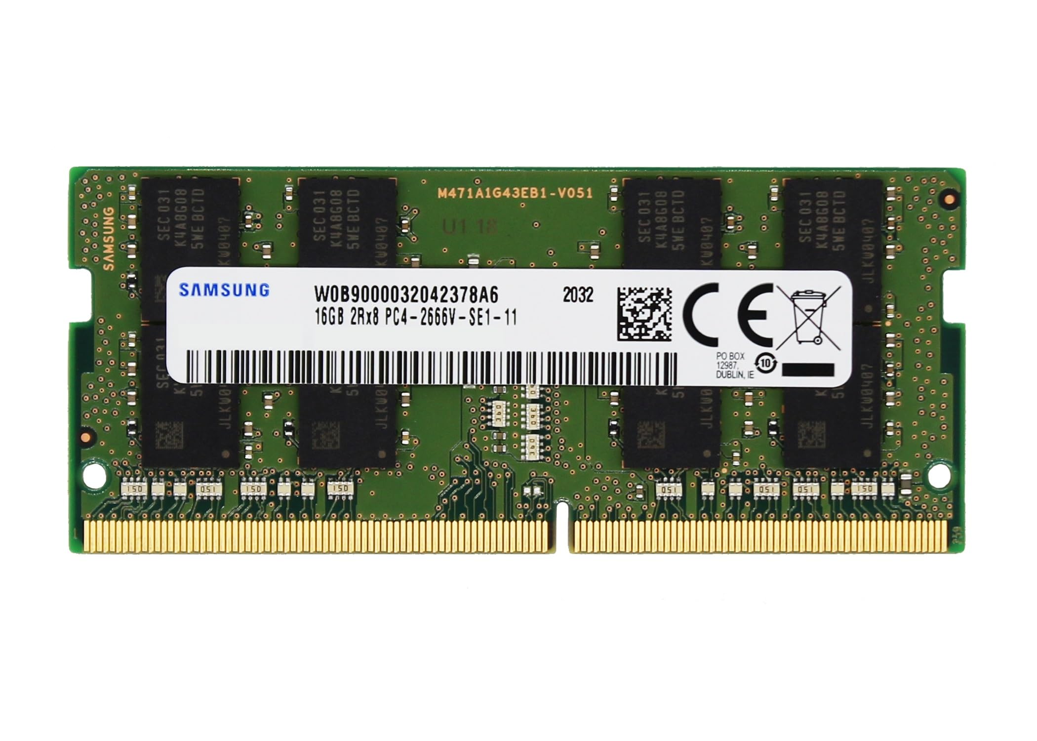 Original 16GB (1x16GB) DDR4 2666MHz SODIMM RAM for HP Pavilion 17 & Omen 15 Laptops - PC4-21300, 2Rx8, CL19, 1.2V Memory Upgrade - Perfect for Gaming, Multitasking & Performance Boost