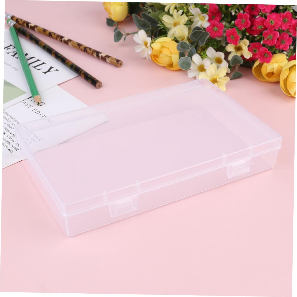 DIYEAH 4-Piece Set Large Capacity Pencil Case - Premium Stationery Organizer Box for School, Office & Art Supplies (Great for Students, Teachers & Artists)