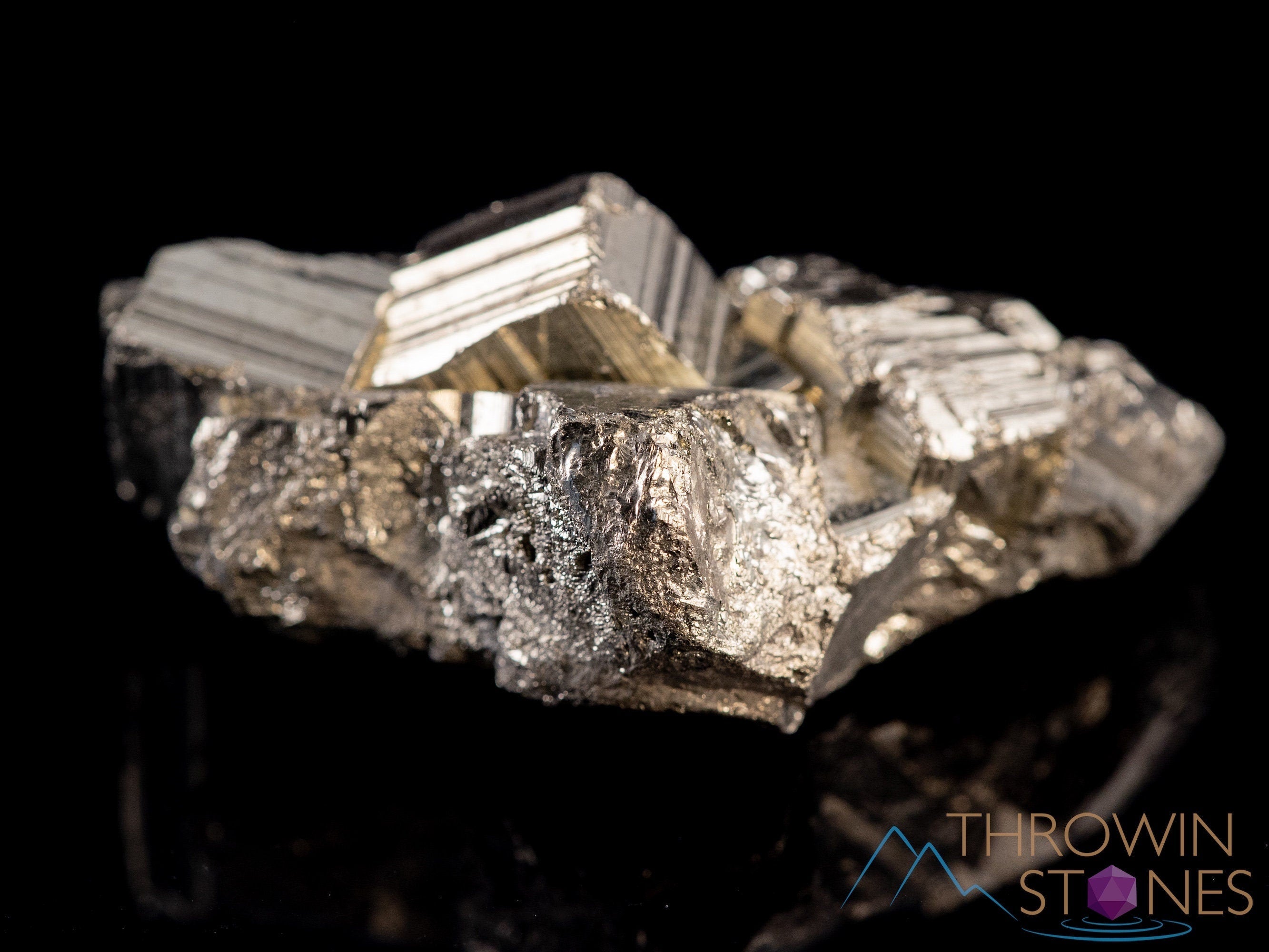 PYRITE Raw Crystal Cluster - Natural Healing Stones for Home Decor, Housewarming Gift & Spiritual Energy (40309) | Perfect for Meditation, Feng Shui & Office Desk Decor