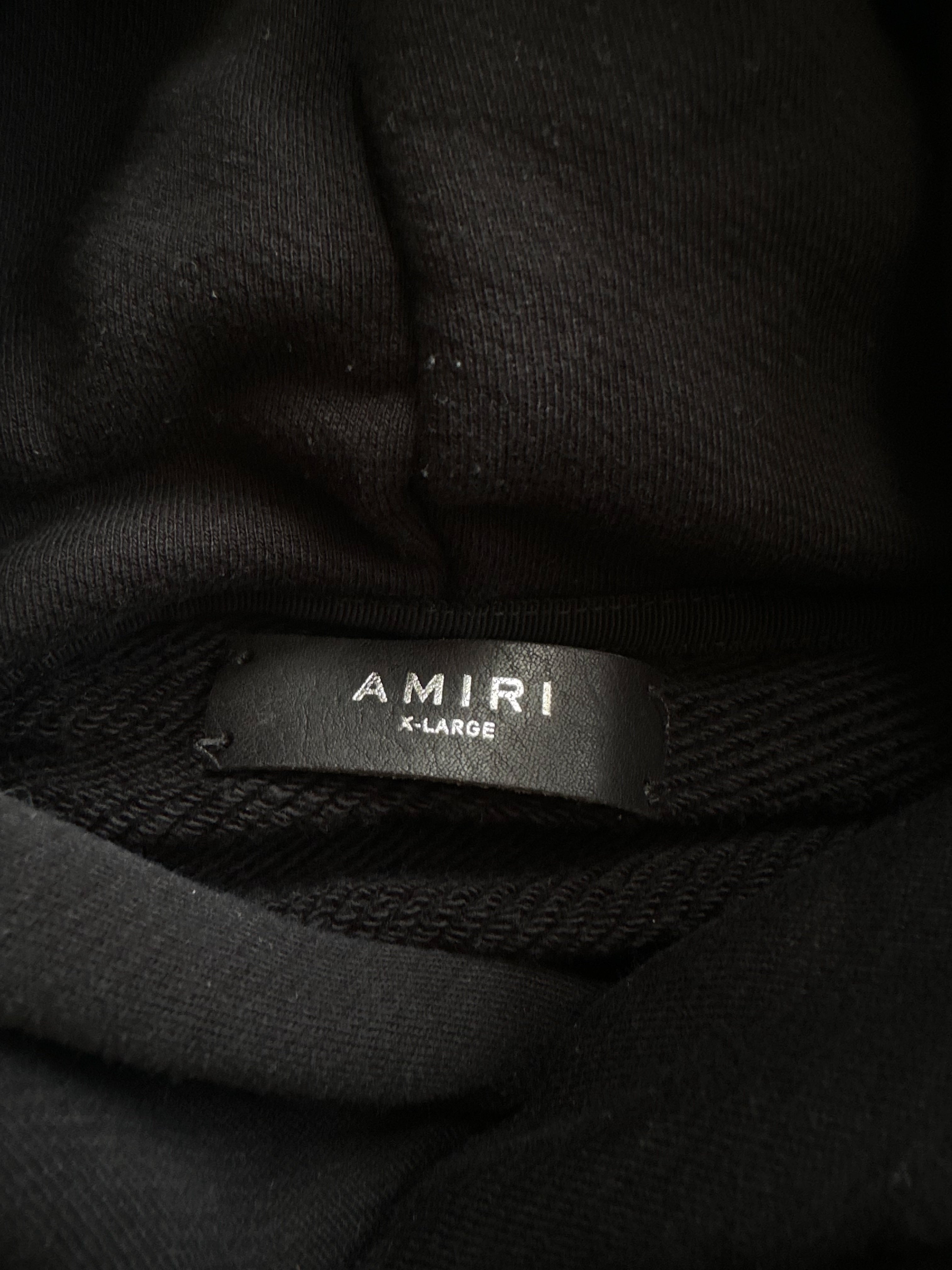 Amiri Black Cheetah Logo Hoodie for Men - Stylish Streetwear Pullover with Bold Print | Perfect for Casual Outfits, Urban Fashion & Night Out