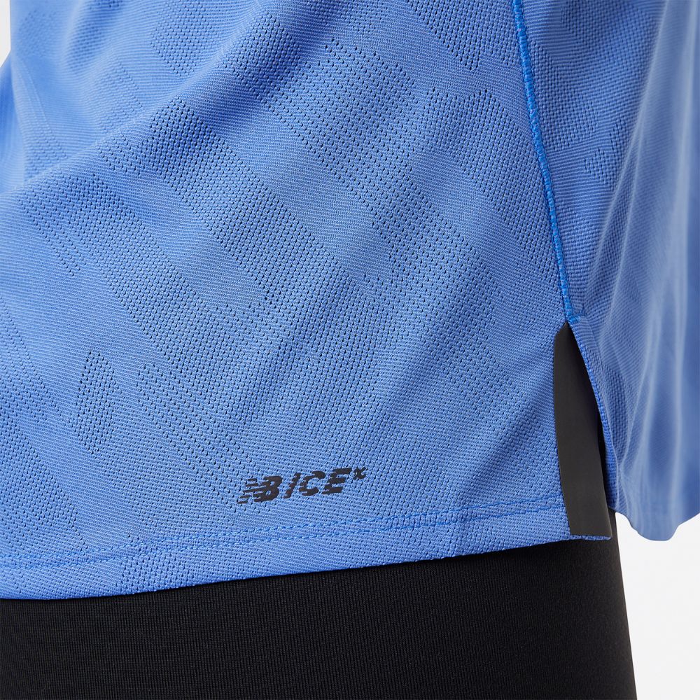 New Balance Women's Q Speed Jacquard ICEx Tank Top - Lightweight Breathable Workout Shirt for Running, Yoga & Gym Training