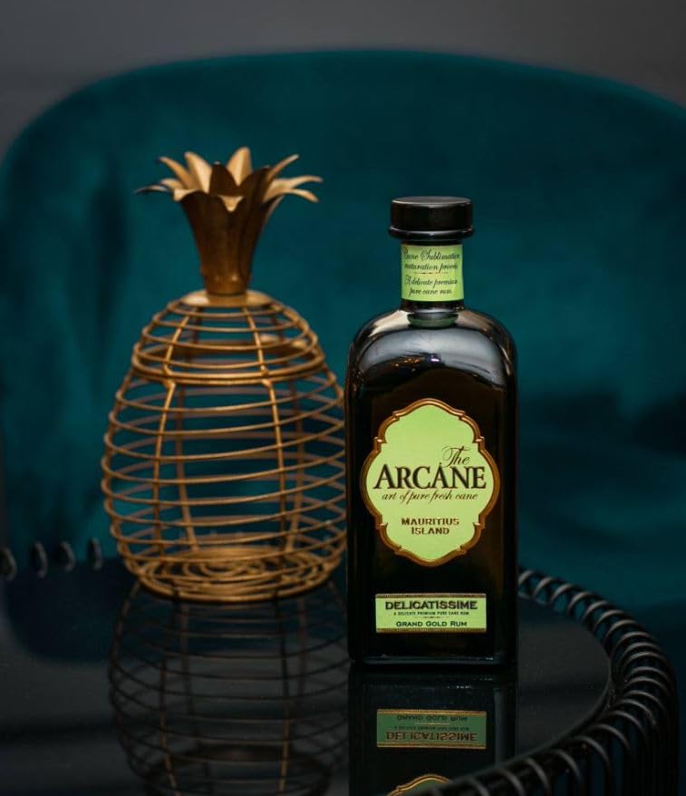 Premium Arcane DELICATISSIME Grand Gold Rum - 41% ABV, 0.7L Bottle - Aged Caribbean Rum for Cocktails, Gifts & Special Occasions