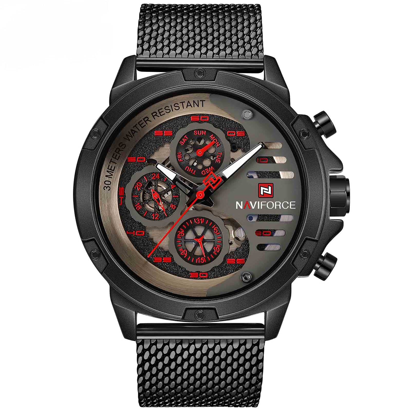 Men's Military Sport Watch - Waterproof Analog Quartz Wristwatch with Leather Band & Date Calendar - Perfect for Outdoor Adventures, Hiking, and Tactical Activities