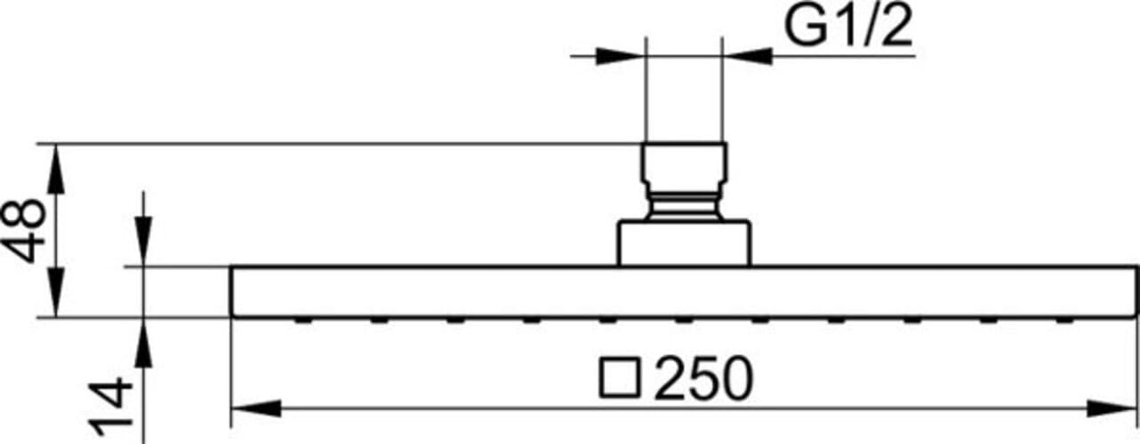 High Pressure 300 Series Chrome Plated Shower Head - Water Saving Rainfall Showerhead for Bathroom, Spa & Luxury Home Use