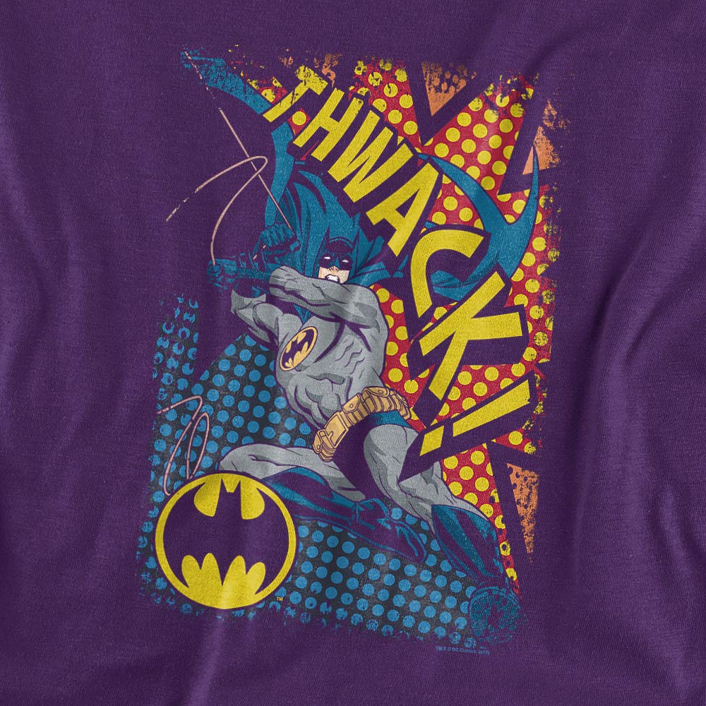 Batman Thwack Unisex T-Shirt for Men & Women - Superhero Graphic Tee for Casual Wear & Comic Con