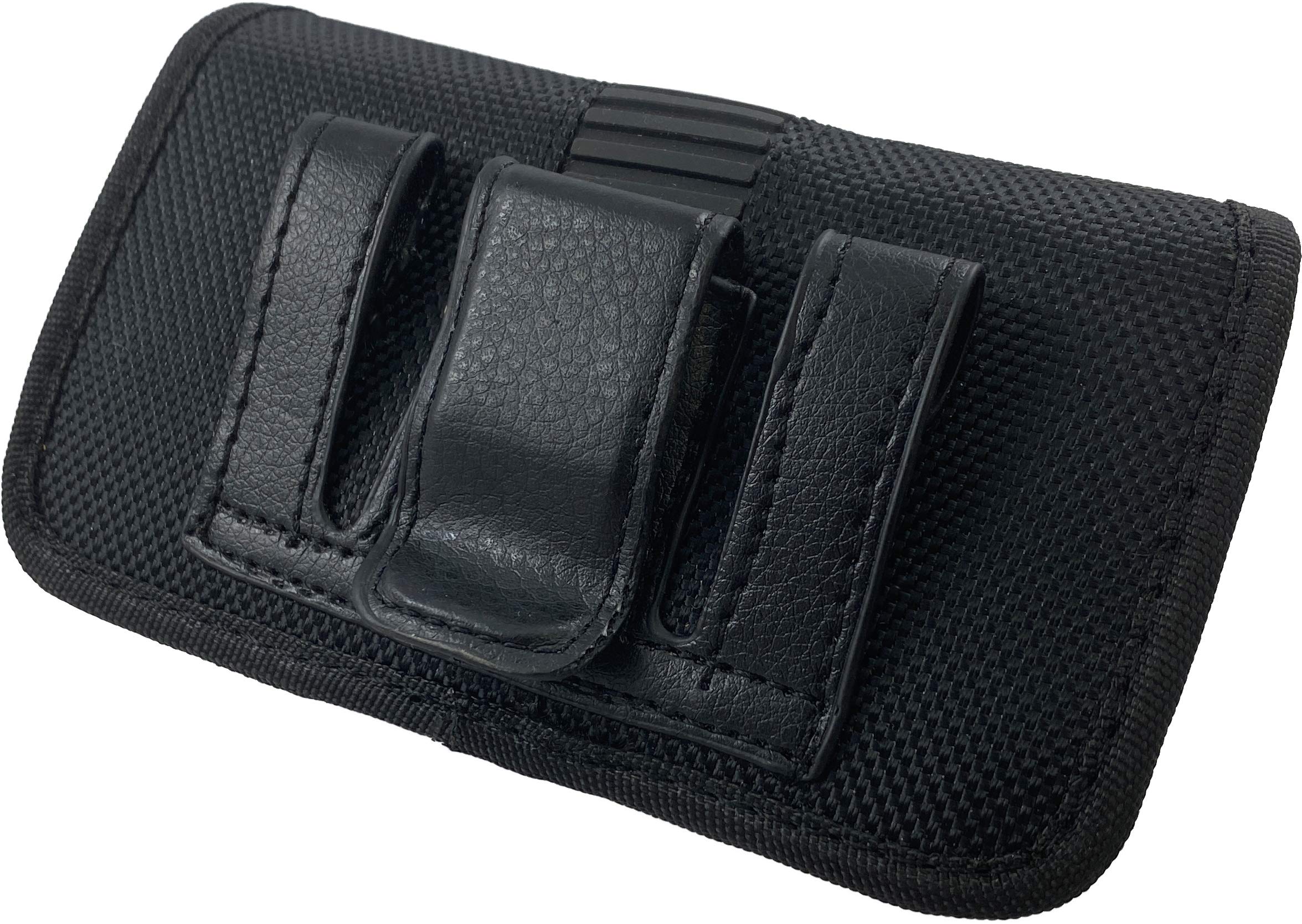 Durable Black Nylon Pouch Case with Belt Loop & Clip for TeleEpoch AT&T Cingular Flip Phone M3620 - Perfect for Outdoor Activities, Work & Everyday Protection