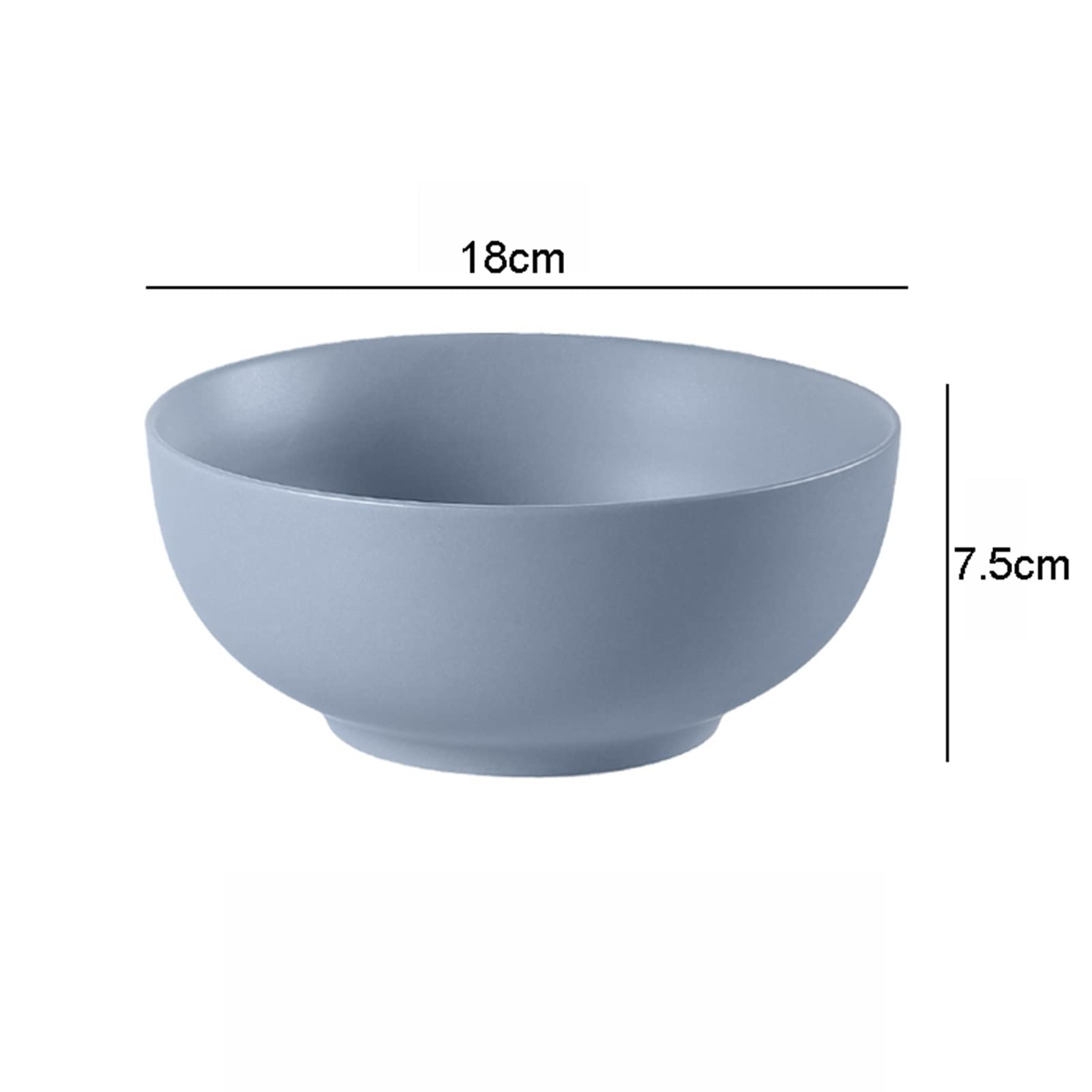 Premium Ceramic Ramen Bowl Set - 8-Piece Deep Rice & Noodle Bowls for Soup, Cereal, Pasta | Microwave & Dishwasher Safe | Kitchen & Dining Essentials (3 Color Options) | Perfect for Asian Cuisine, Family Meals & Restaurant-Style Presentation