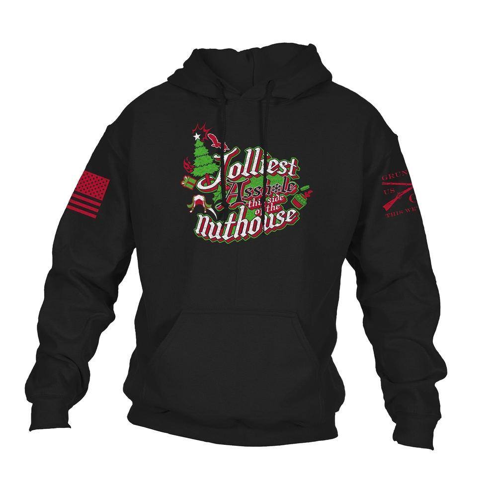 This Side of the Nuthouse Black Hoodie - Cozy Pullover Sweatshirt for Men & Women | Perfect for Casual Wear, Street Style & Outdoor Activities