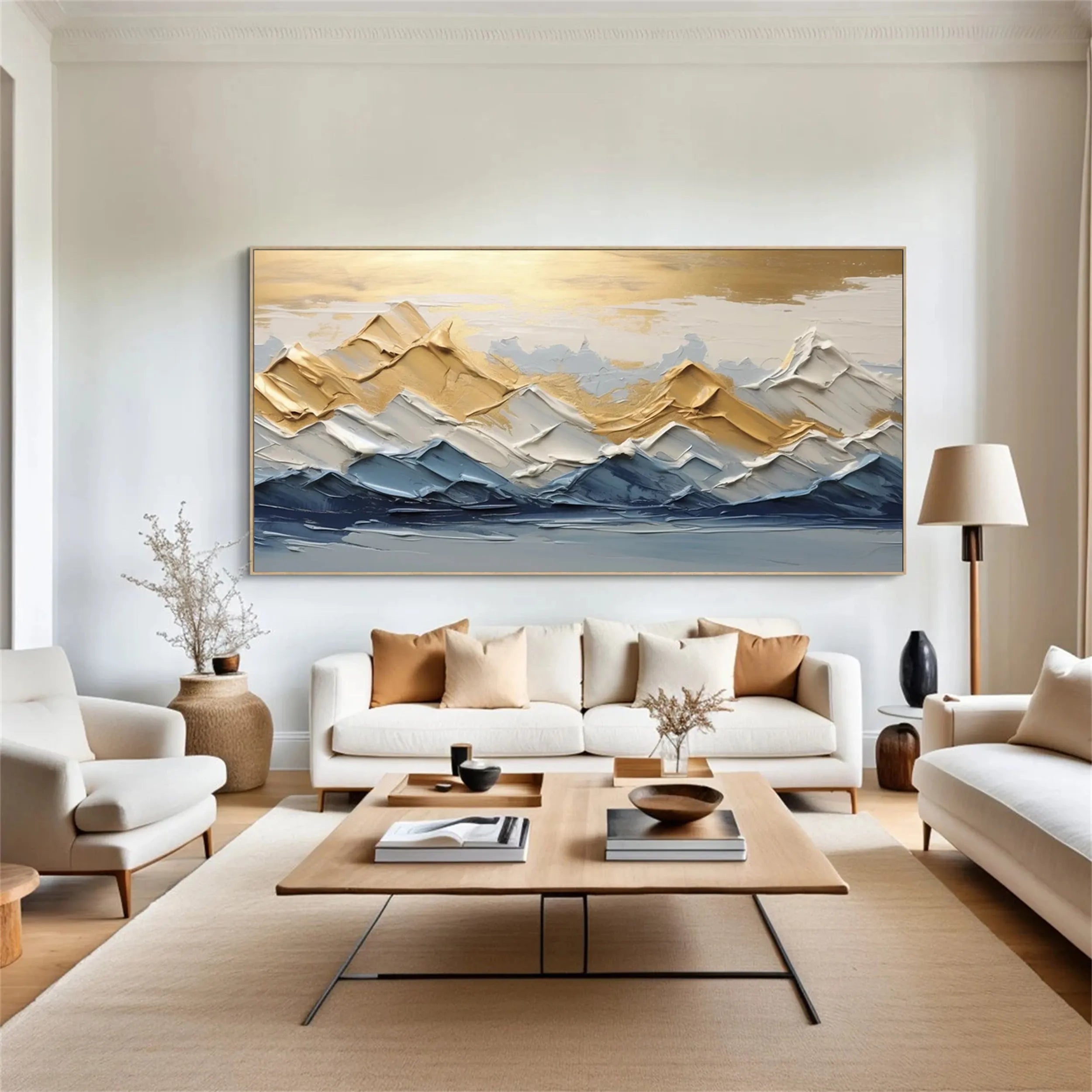 Minimalist Textured Plaster Art Painting - Modern Abstract Wall Decor for Living Room, Bedroom & Office #MM257