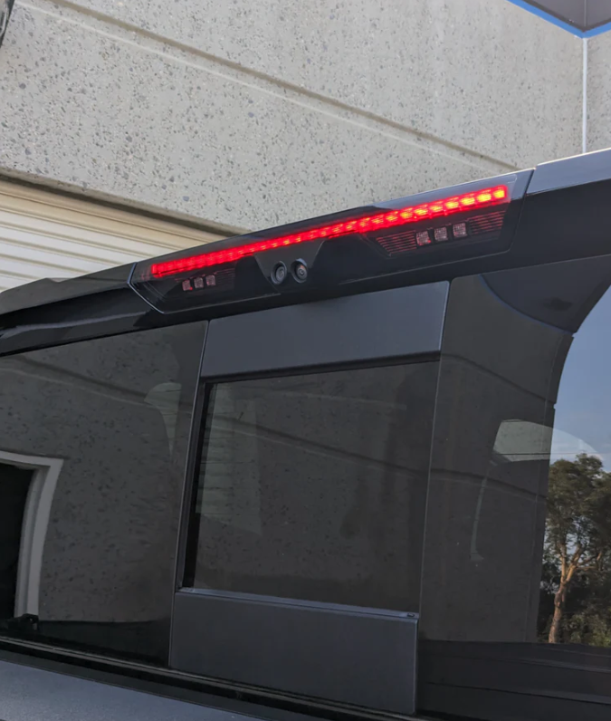 **GMC Sierra 1500 2019-2025 & Chevy Silverado 1500 2019-2024 (4th Gen) Ultra High Power Red LED 3rd Brake Light with CREE XML White LED Cargo Lights – Smoked Lens Replacement for Enhanced Visibility & Safety (Towing, Off-Road, Night Driving)**